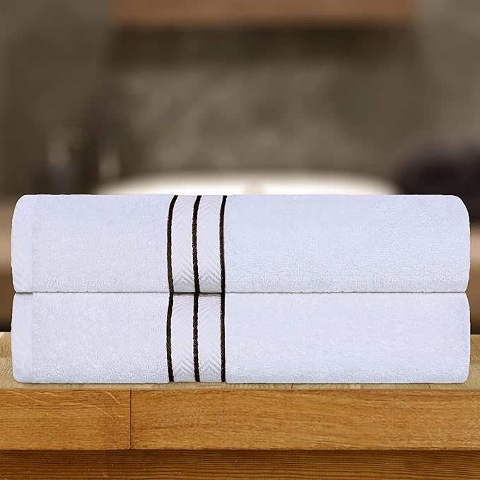 Turkish Cotton Ultra-Plush Solid 2-Piece Highly Absorbent Bath Sheet Set - Omnigoodsstore