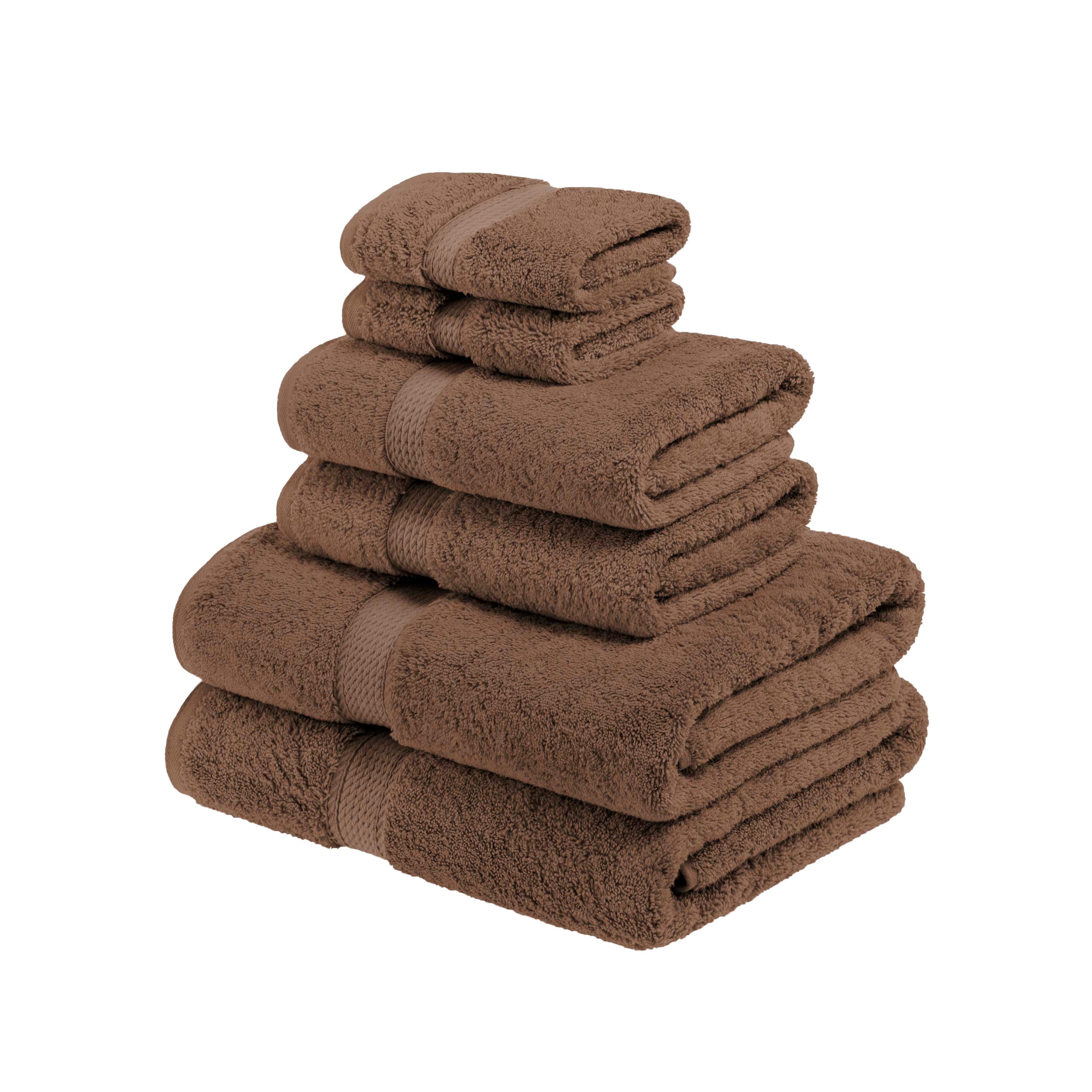 Egyptian Cotton Pile Plush Heavyweight Luxury Soft 6-Piece Towel Set - Omnigoodsstore