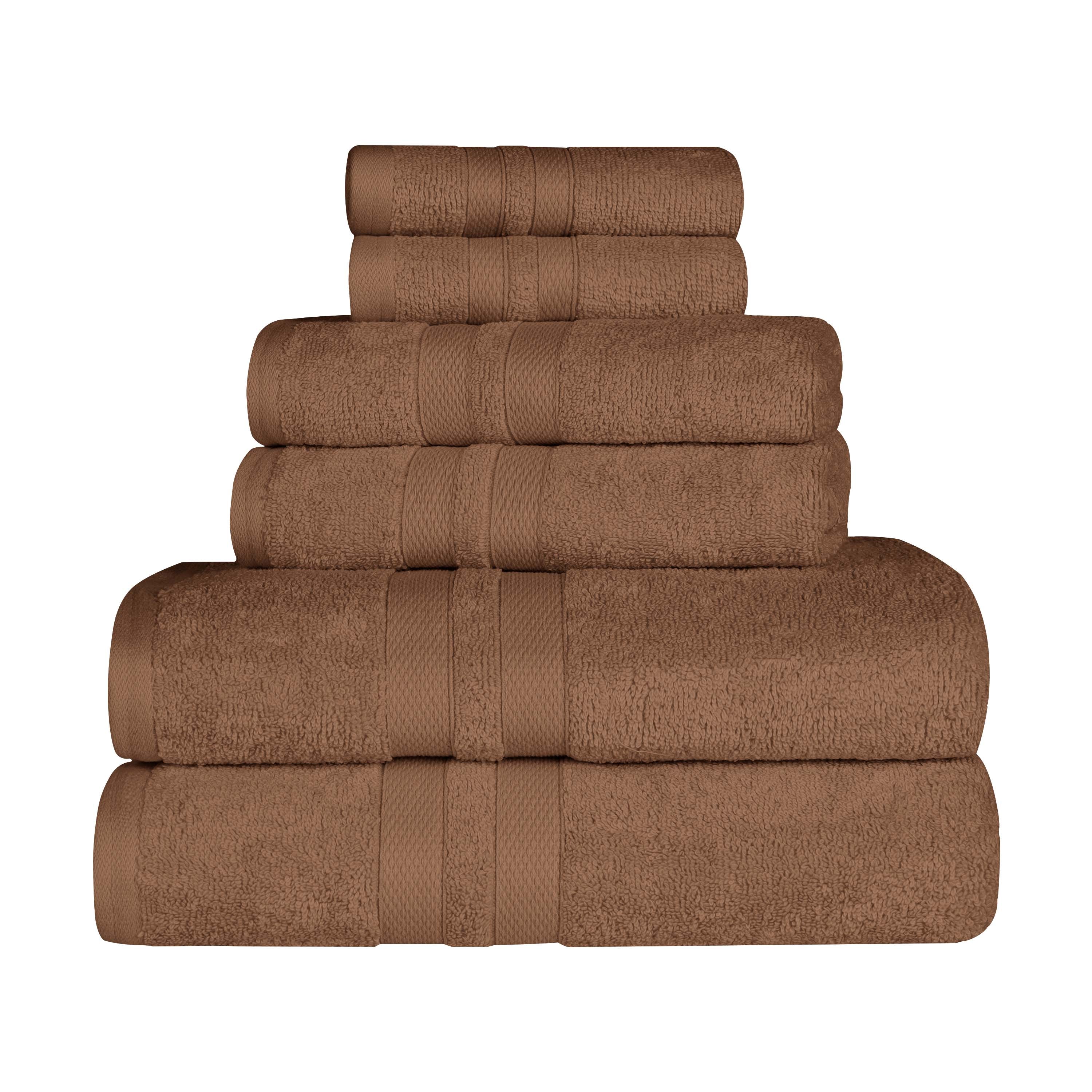 Cotton Ultra Soft 6 Piece Solid Towel Set - Omnigoodsstore