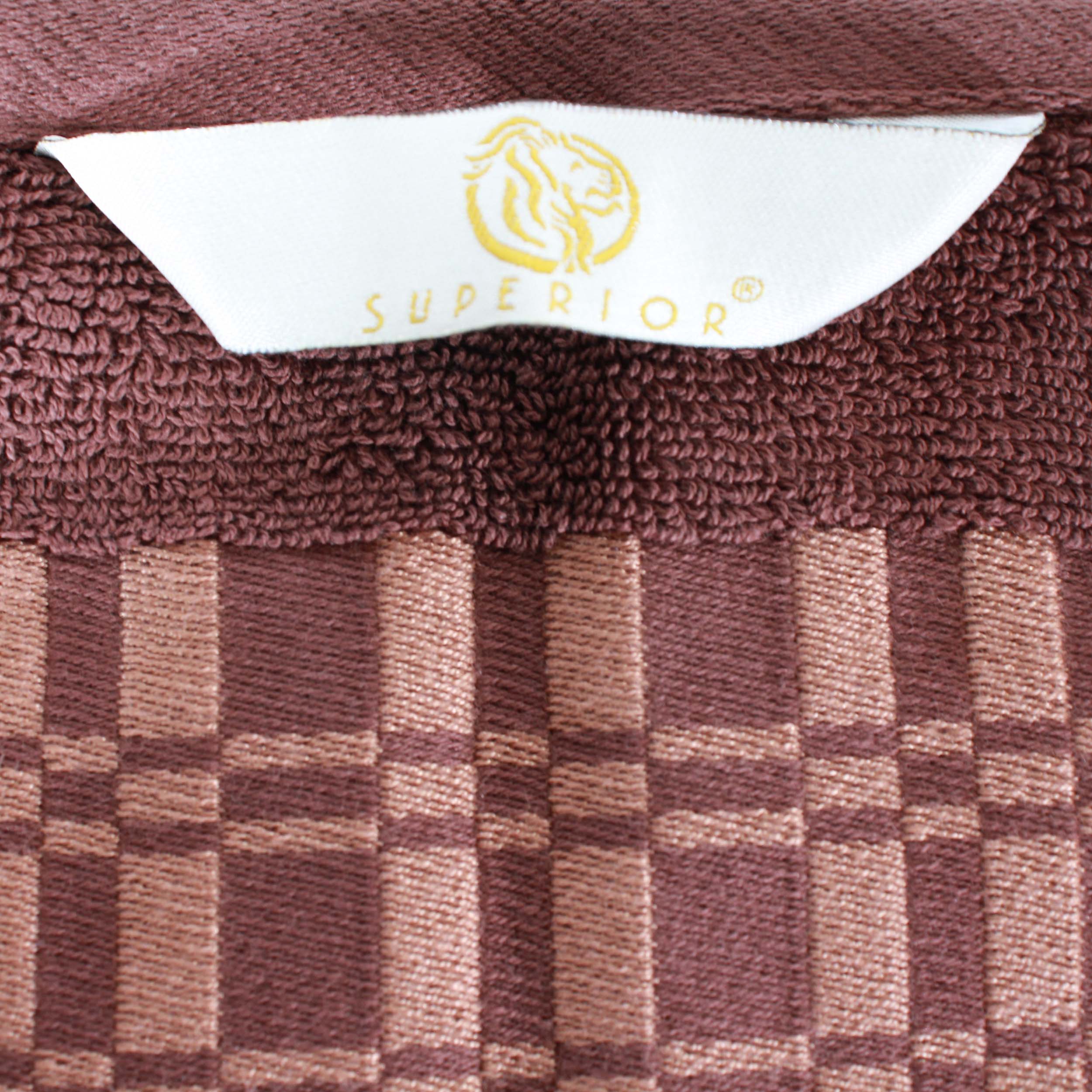 Larissa Cotton Geometric Embroidered Border Bath Towels, Set of 4 - Omnigoodsstore