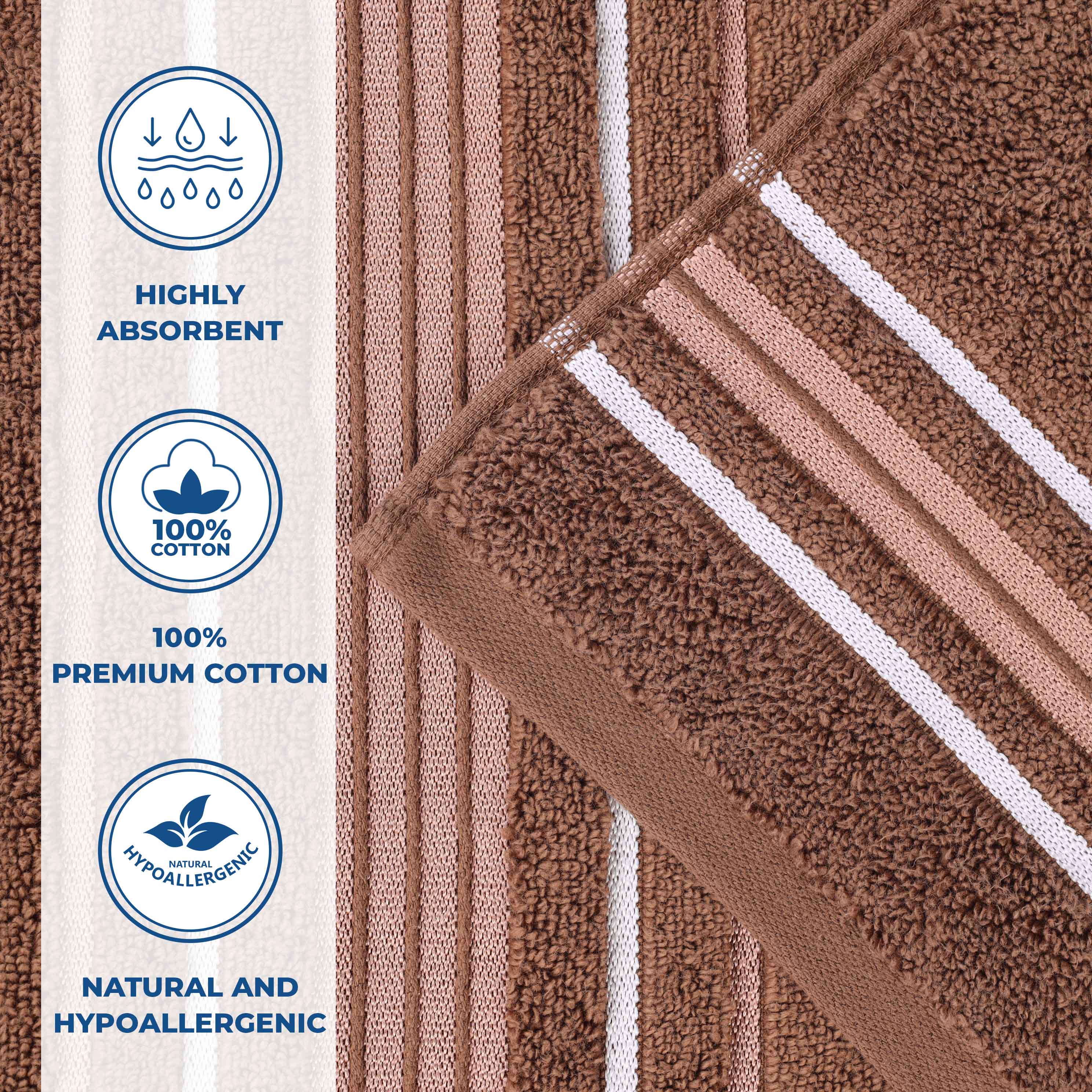 Sadie Zero Twist Cotton Solid and Jacquard Floral Face Towel Set of 12 - Omnigoodsstore