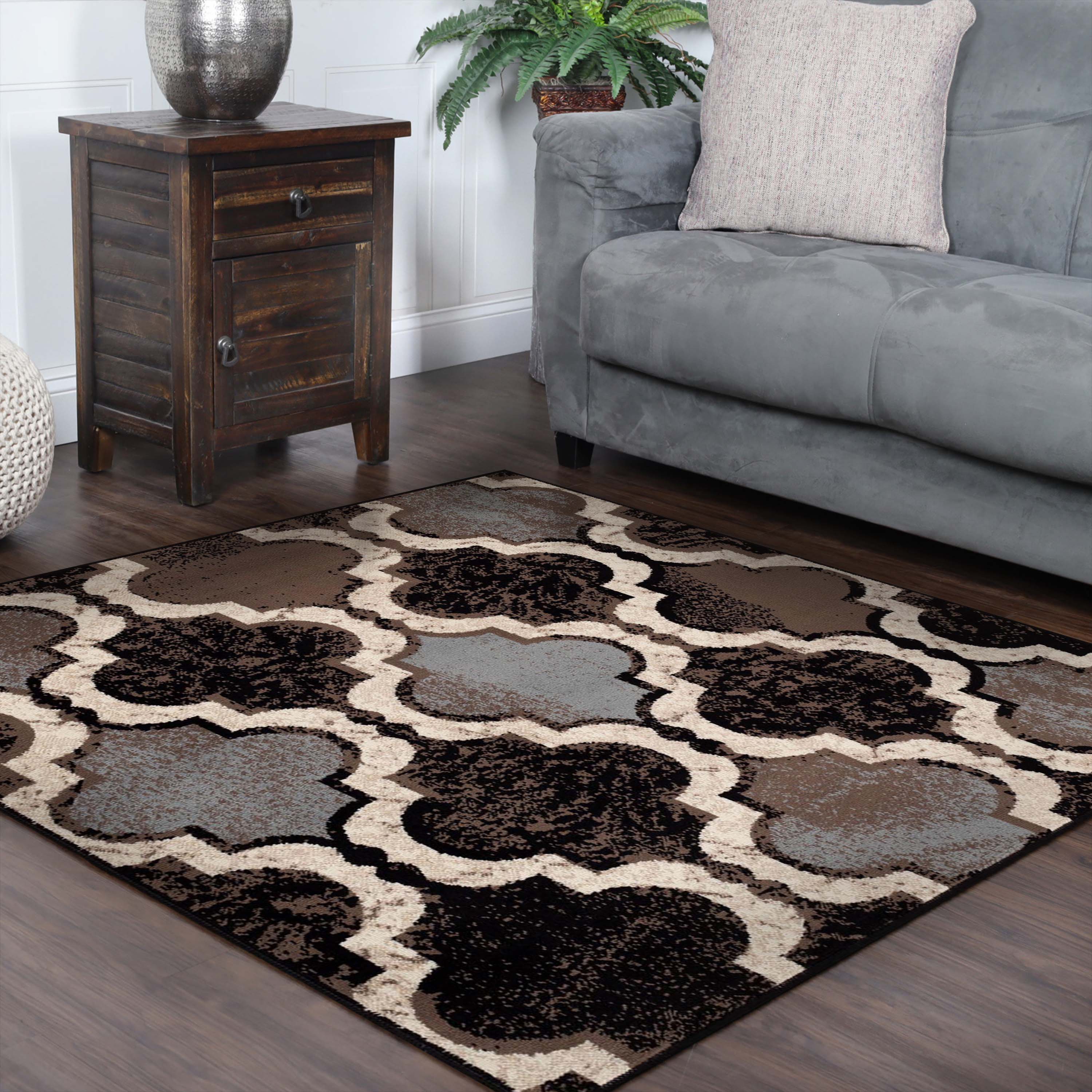 Viking Geometric Trellis Indoor Area Rugs or Runner Rug - Omnigoodsstore