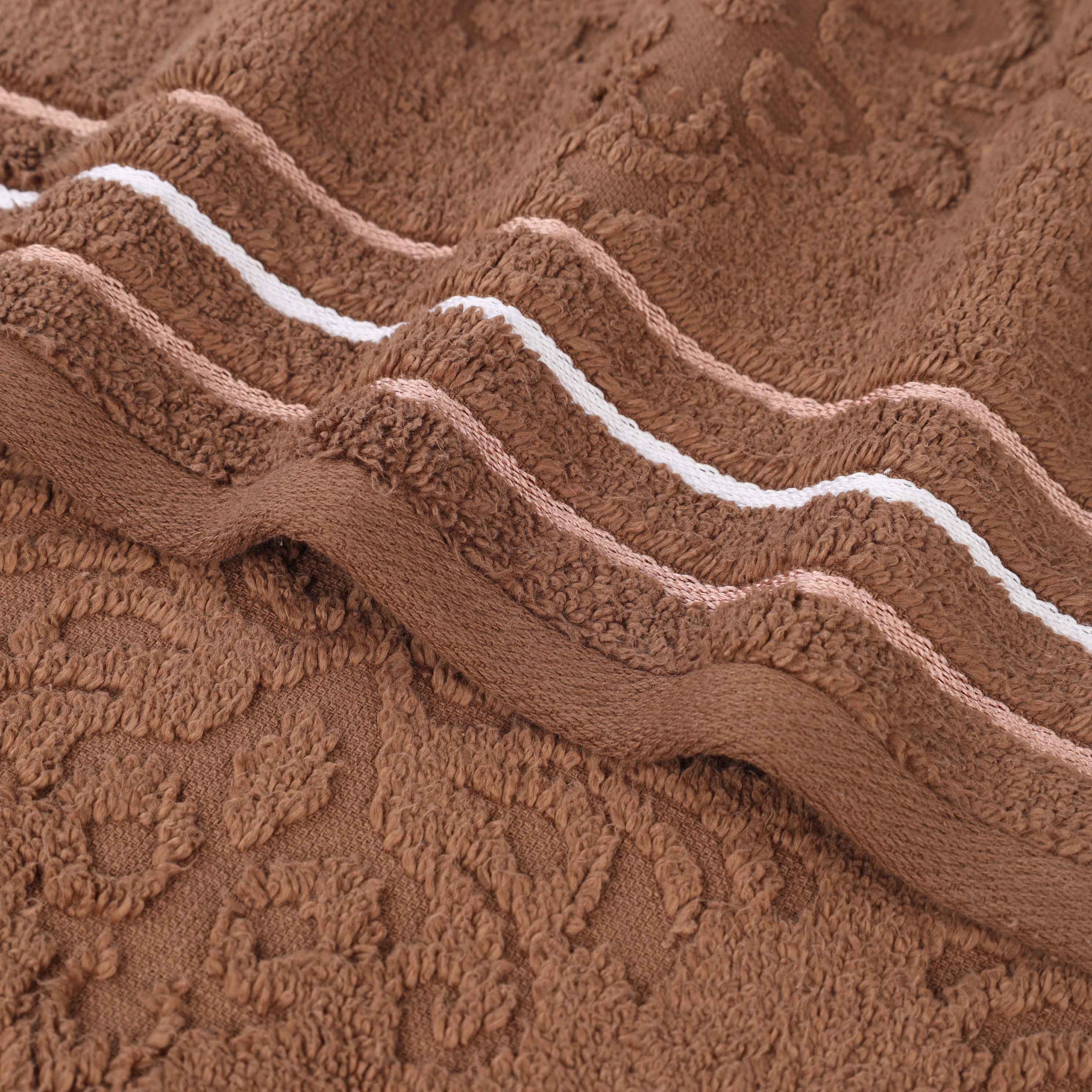 Sadie Zero Twist Cotton Solid and Jacquard Floral Hand Towel Set of 6 - Omnigoodsstore