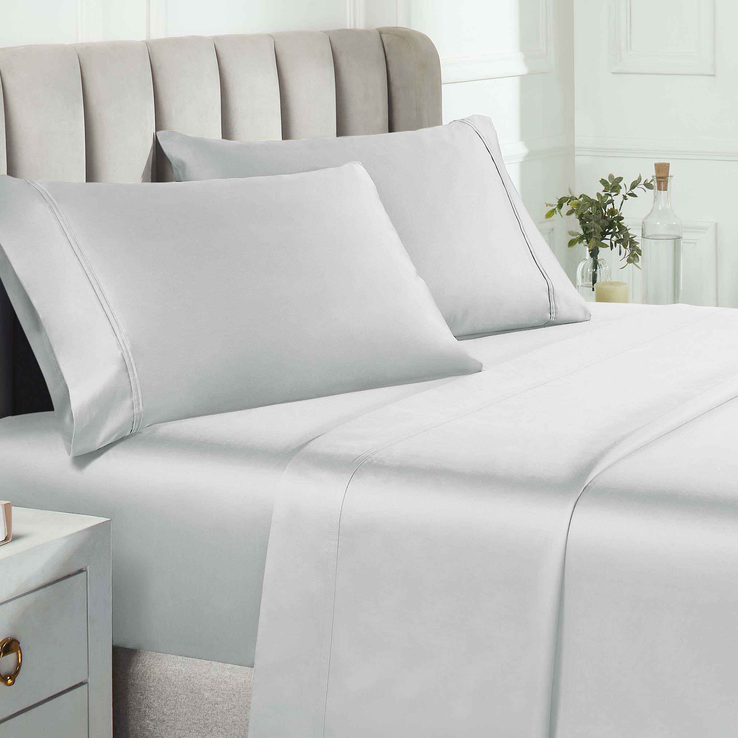 850 Thread Count Cotton Solid Bed Sheet Set - Omnigoodsstore
