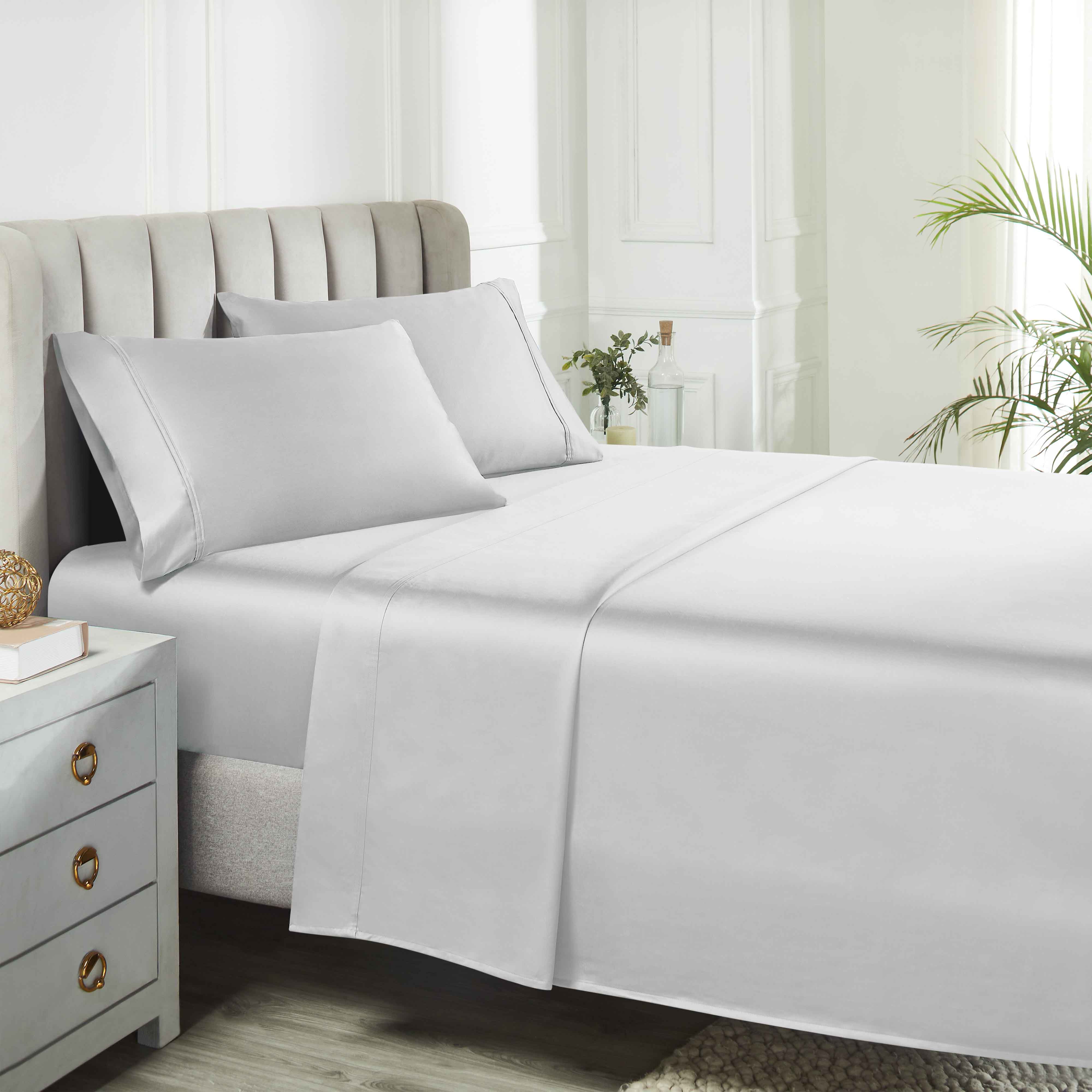 850 Thread Count Cotton Solid Bed Sheet Set - Omnigoodsstore