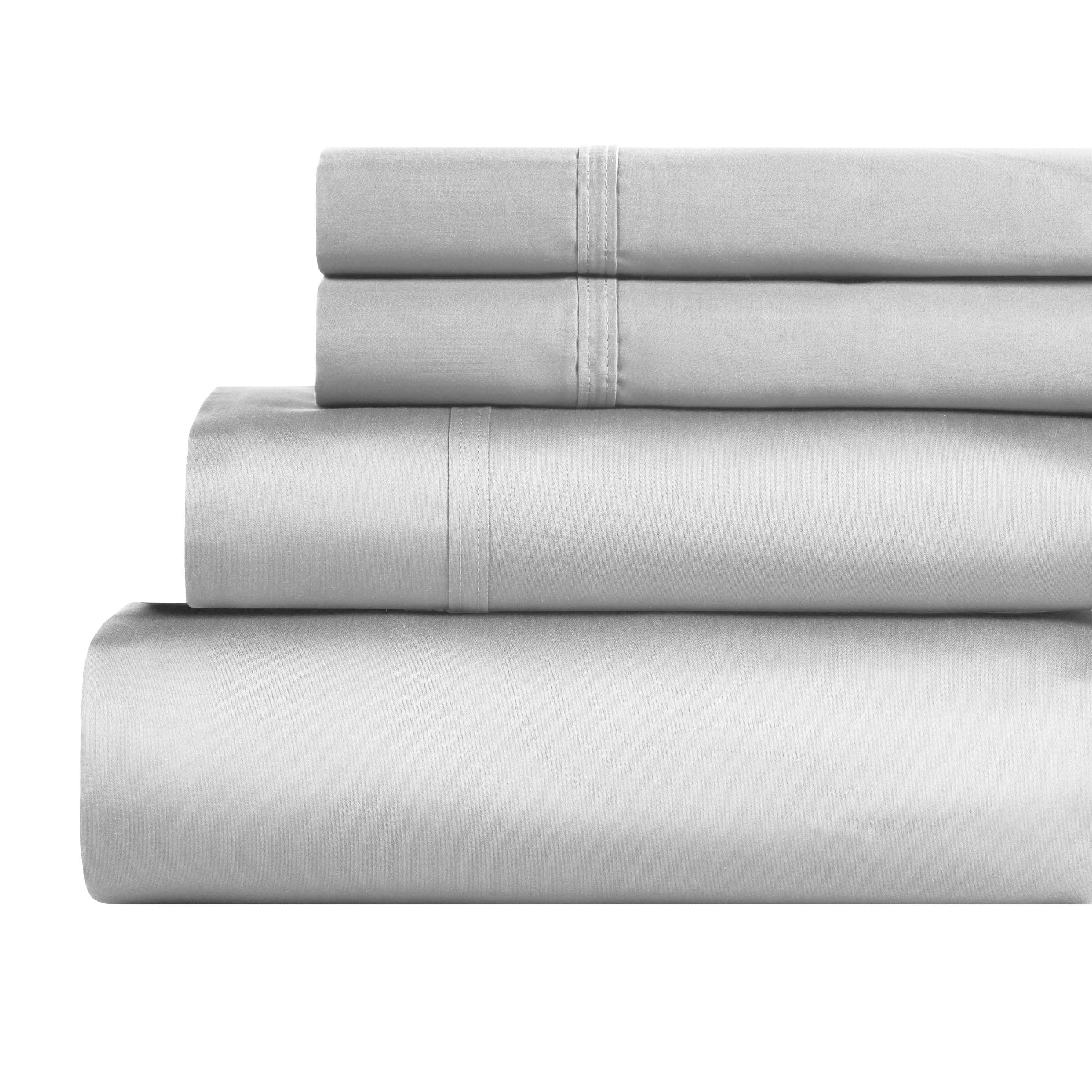 850 Thread Count Cotton Solid Bed Sheet Set - Omnigoodsstore
