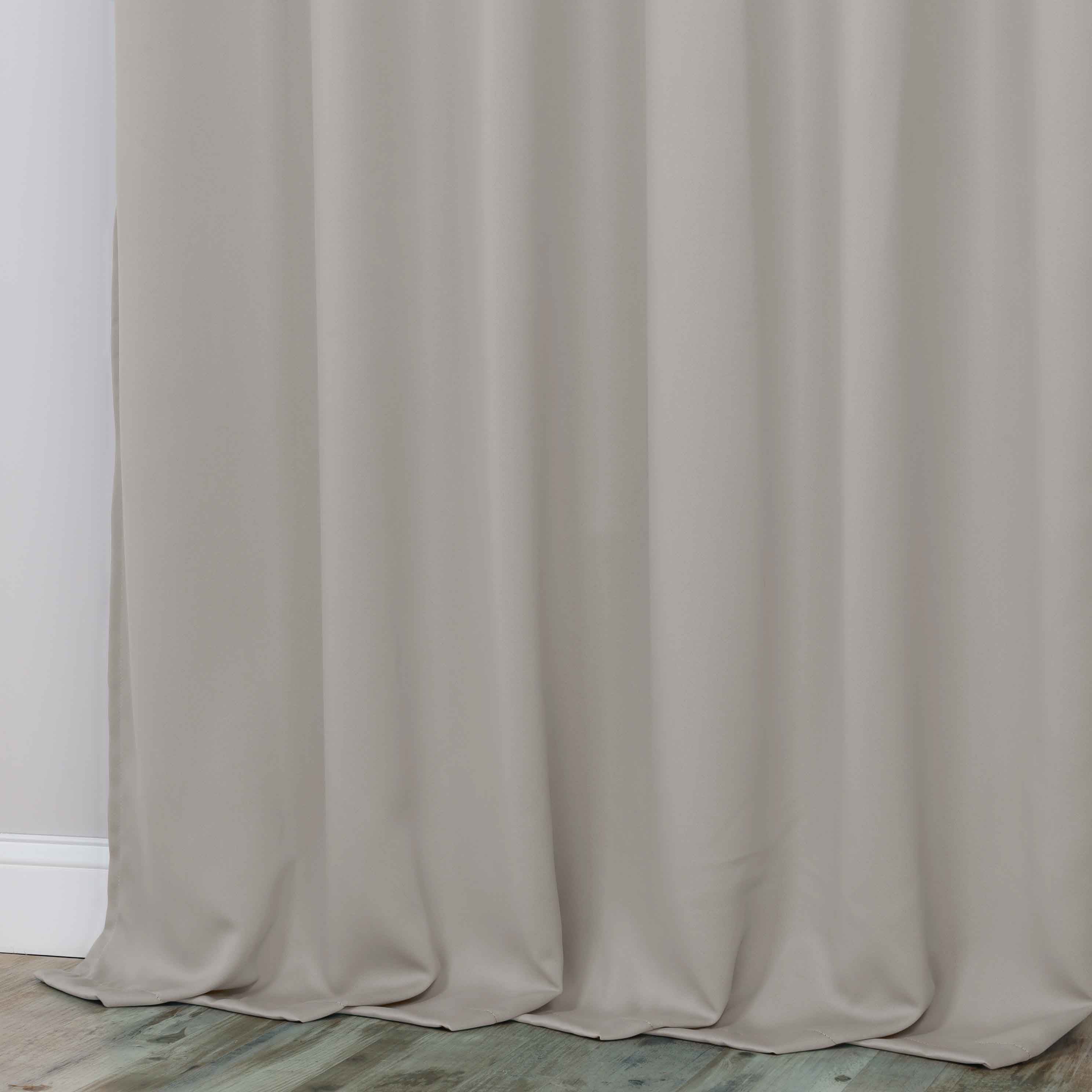 Solid Machine Washable Room Darkening Blackout Curtains, Set of 2 - Omnigoodsstore