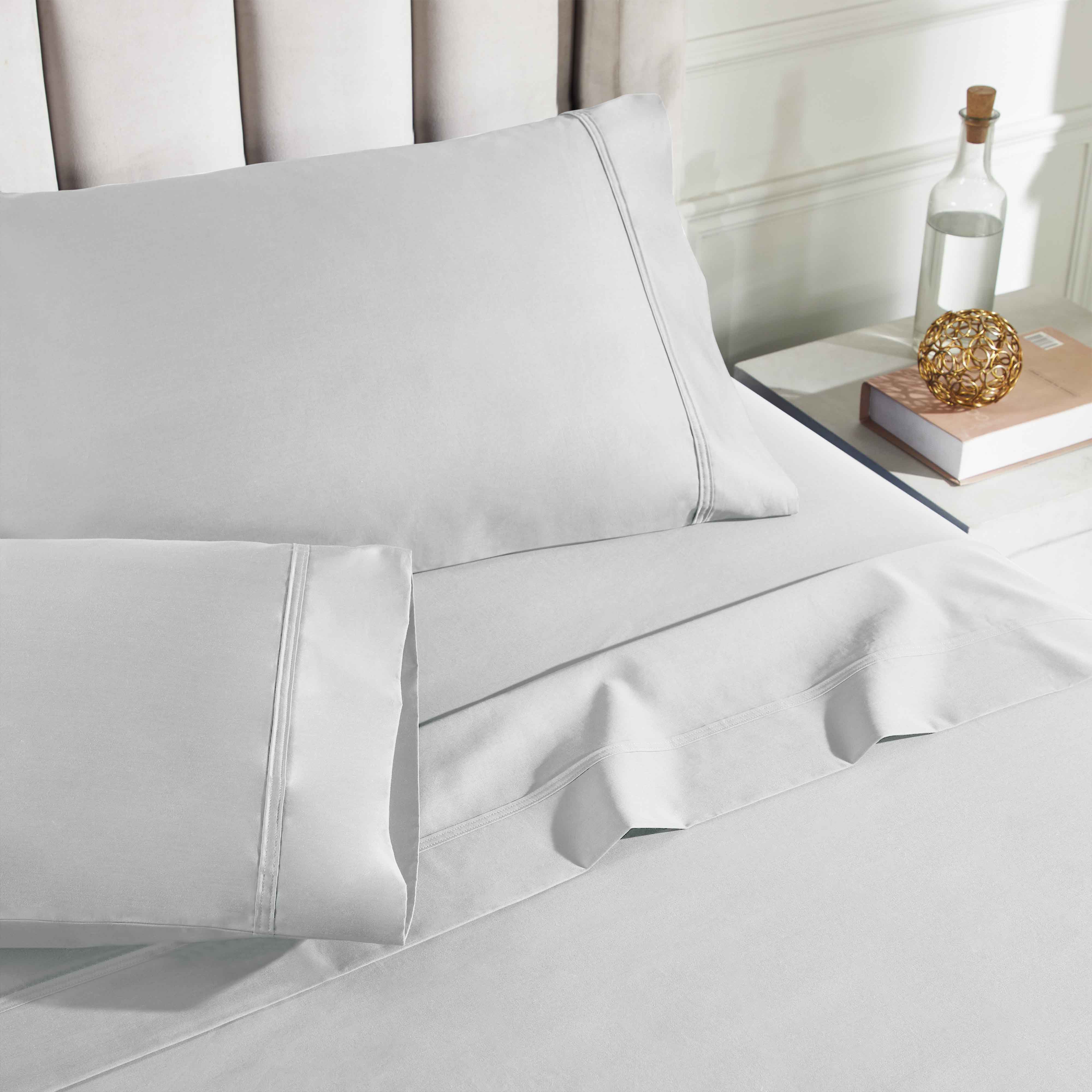 850 Thread Count Cotton Solid Bed Sheet Set - Omnigoodsstore