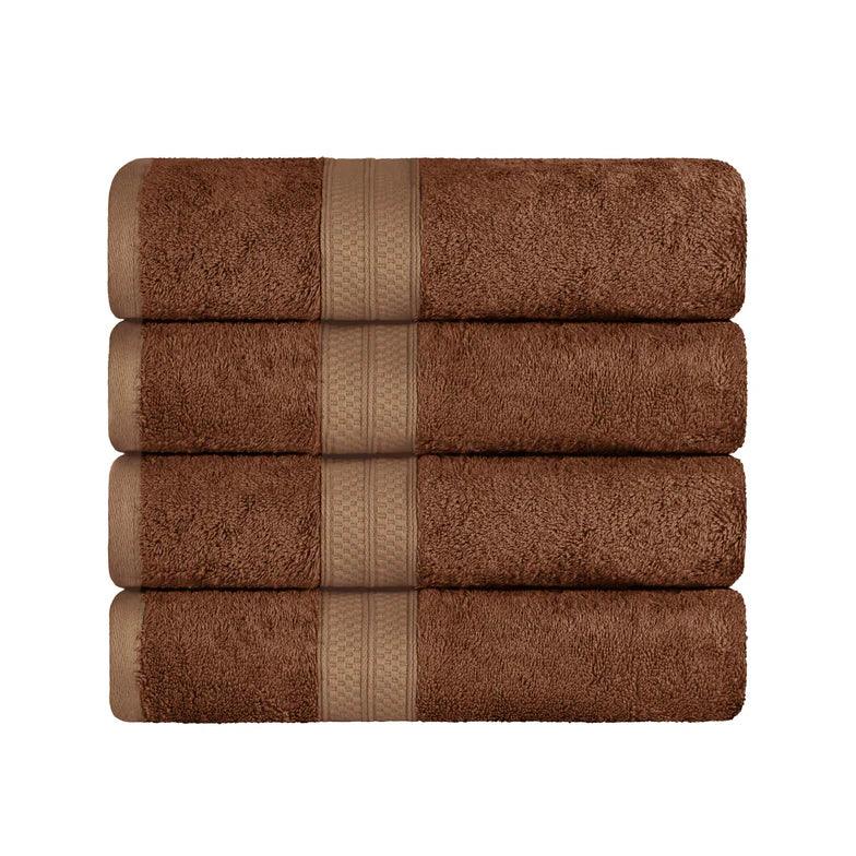 Ultra-Soft Rayon from Bamboo Cotton Blend 4 Piece Bath Towel Set - Omnigoodsstore