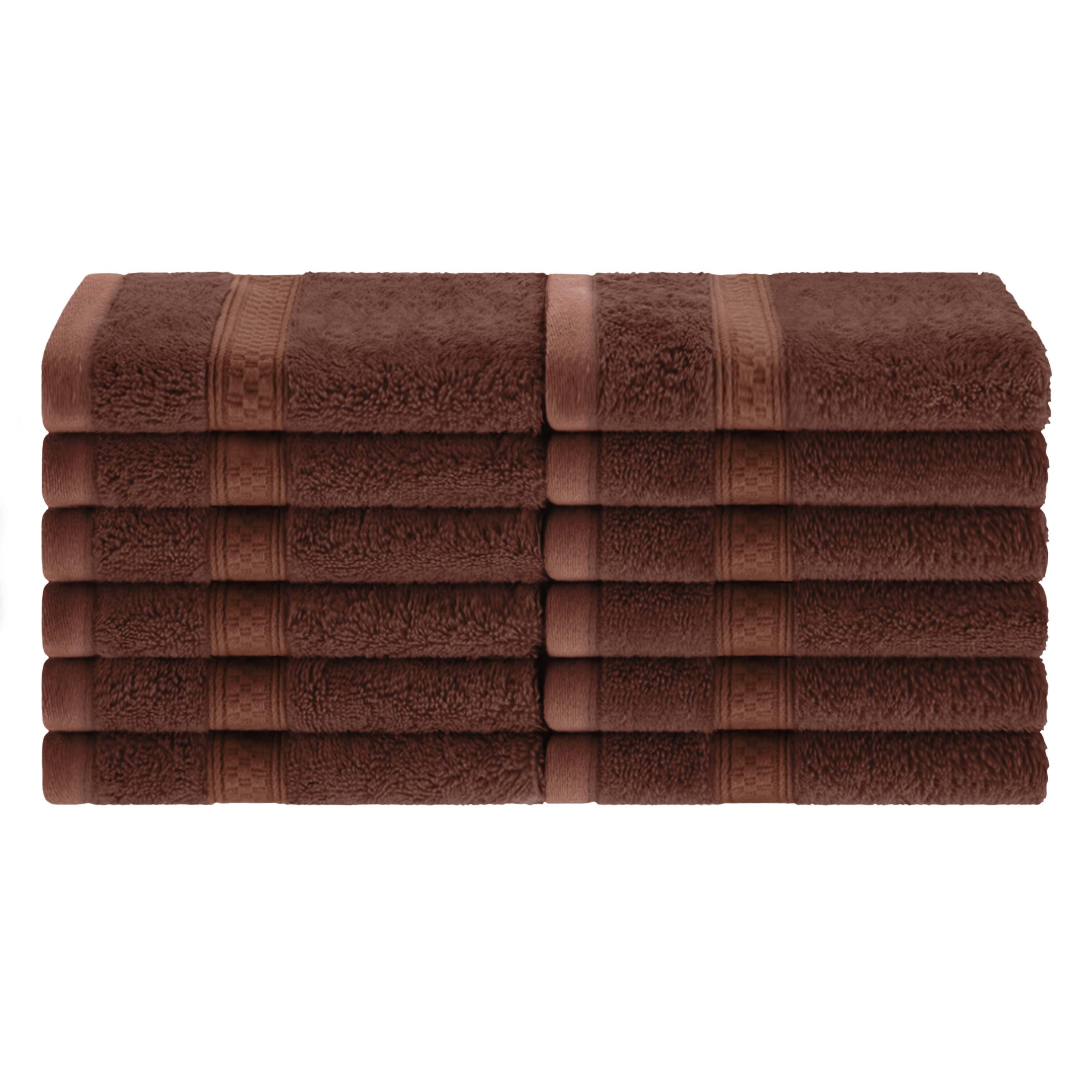 Rayon from Bamboo Blend Solid 12 Piece Face Towel Set - Omnigoodsstore