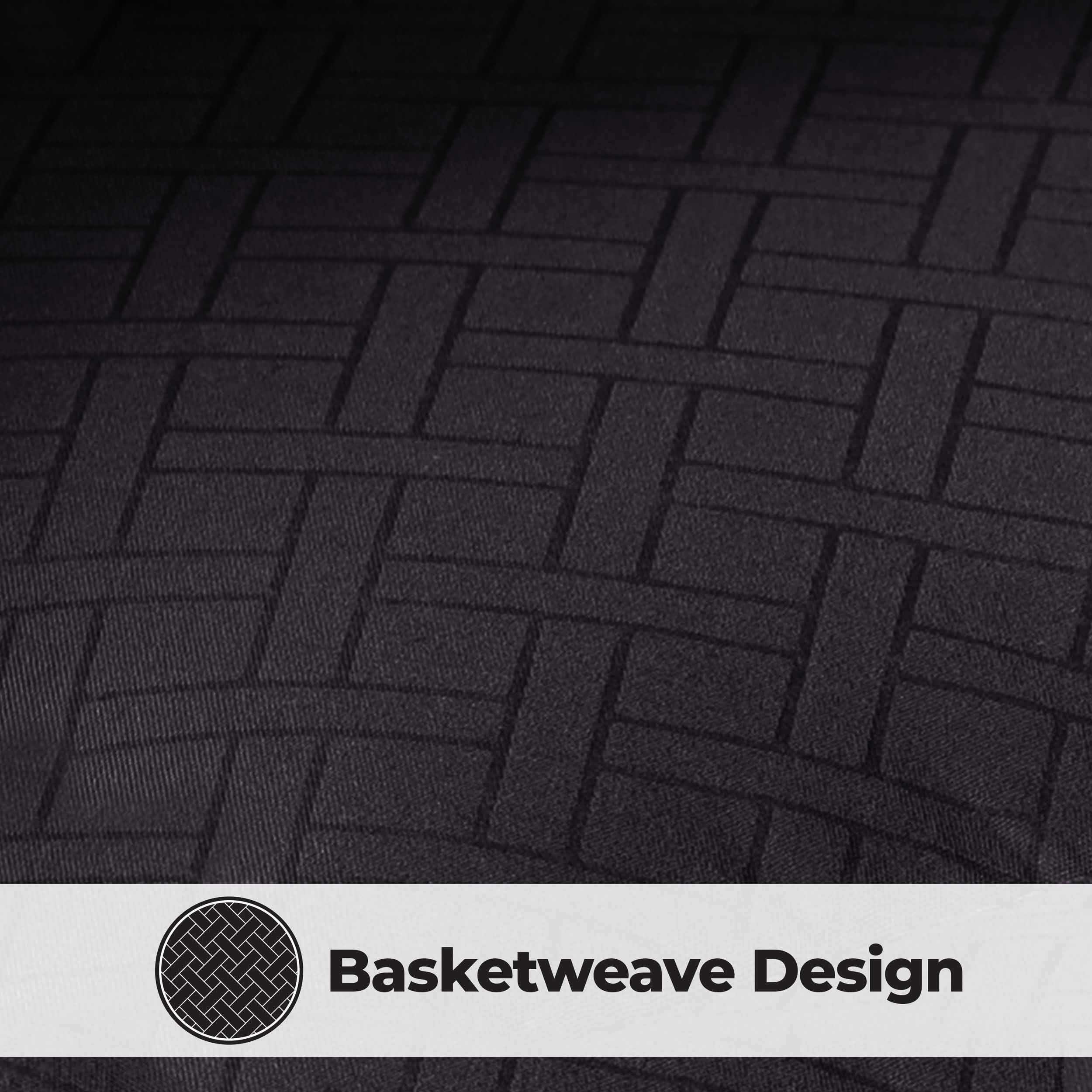 Basketweave Plush Monochrome Down Alternative Comforter - Omnigoodsstore