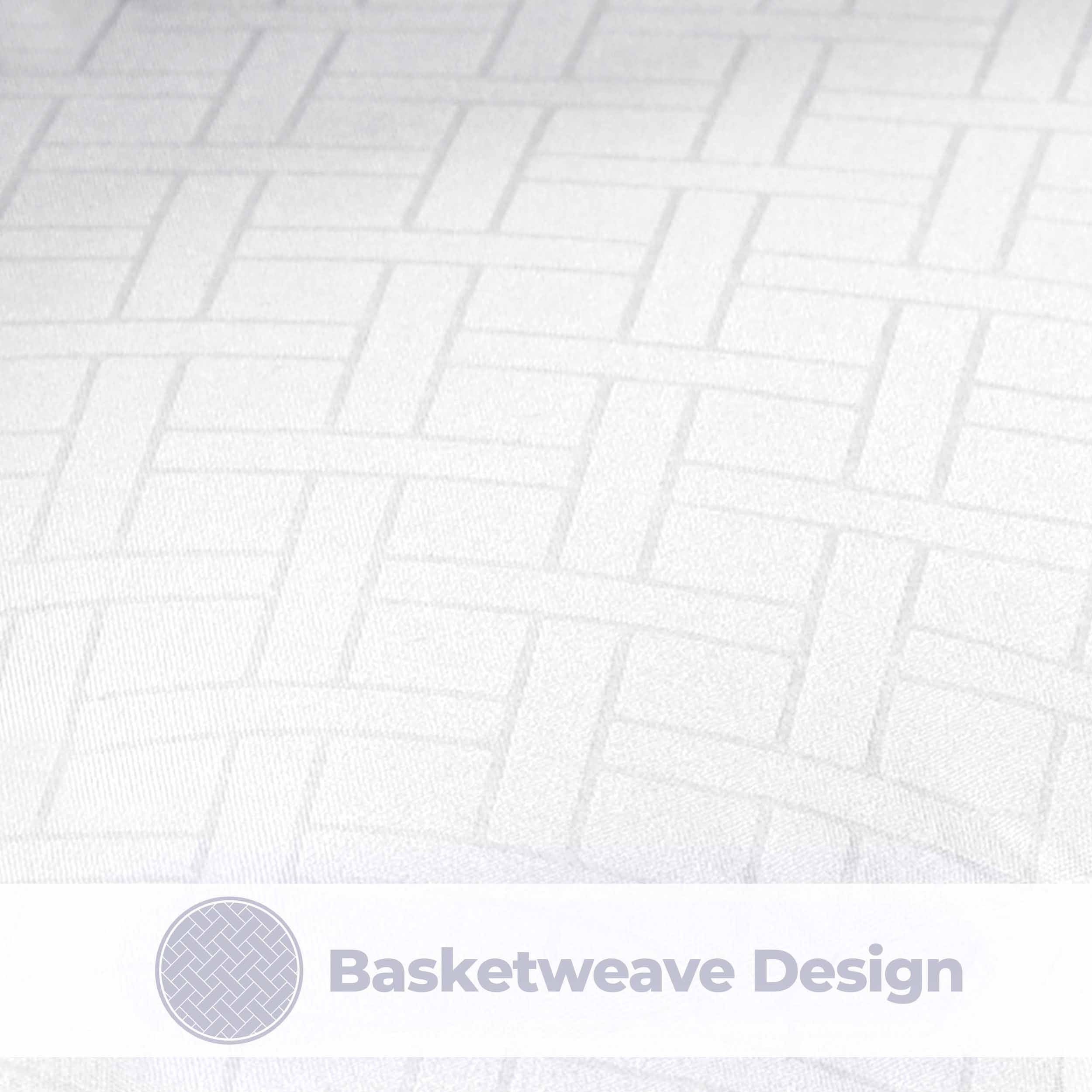Basketweave Plush Monochrome Down Alternative Comforter - Omnigoodsstore
