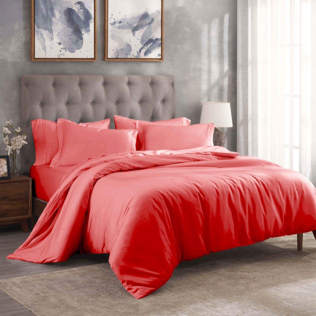 Egyptian Cotton 300 Thread Count Solid Duvet Cover Set - Omnigoodsstore