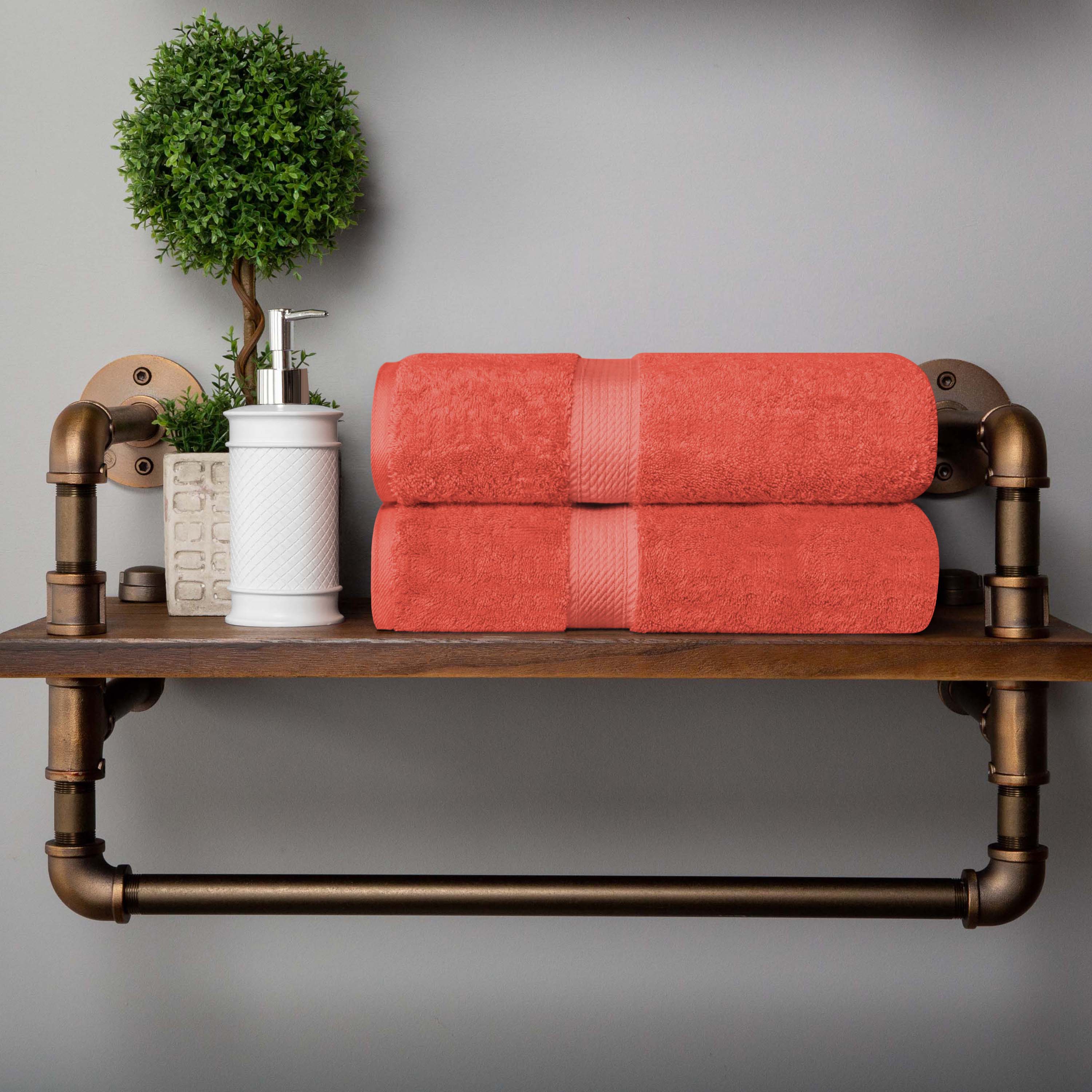 Madison Egyptian Cotton Pile 2 Piece Bath Towel Set - Omnigoodsstore