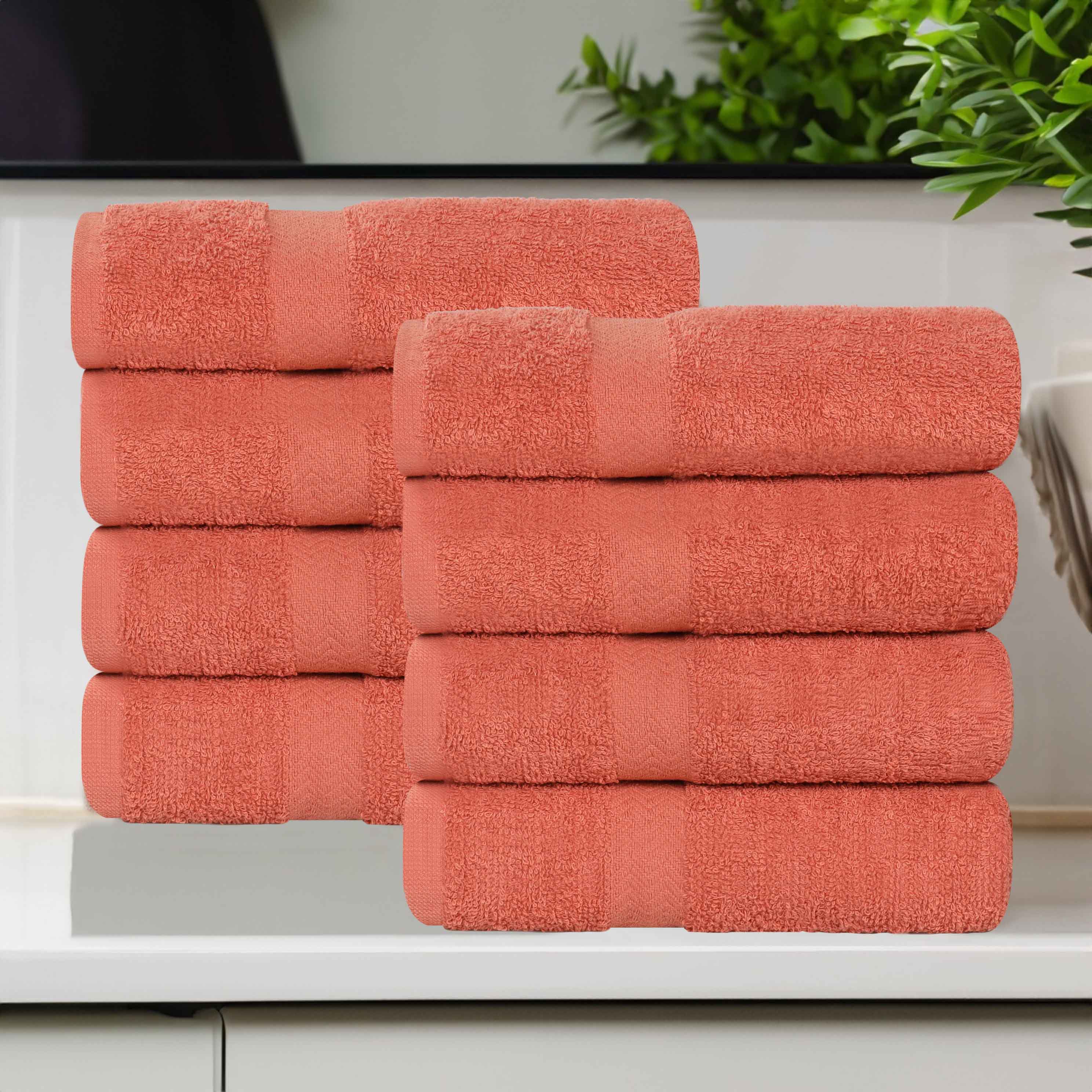 Franklin Cotton Eco Friendly 8 Piece Hand Towel Set - Omnigoodsstore