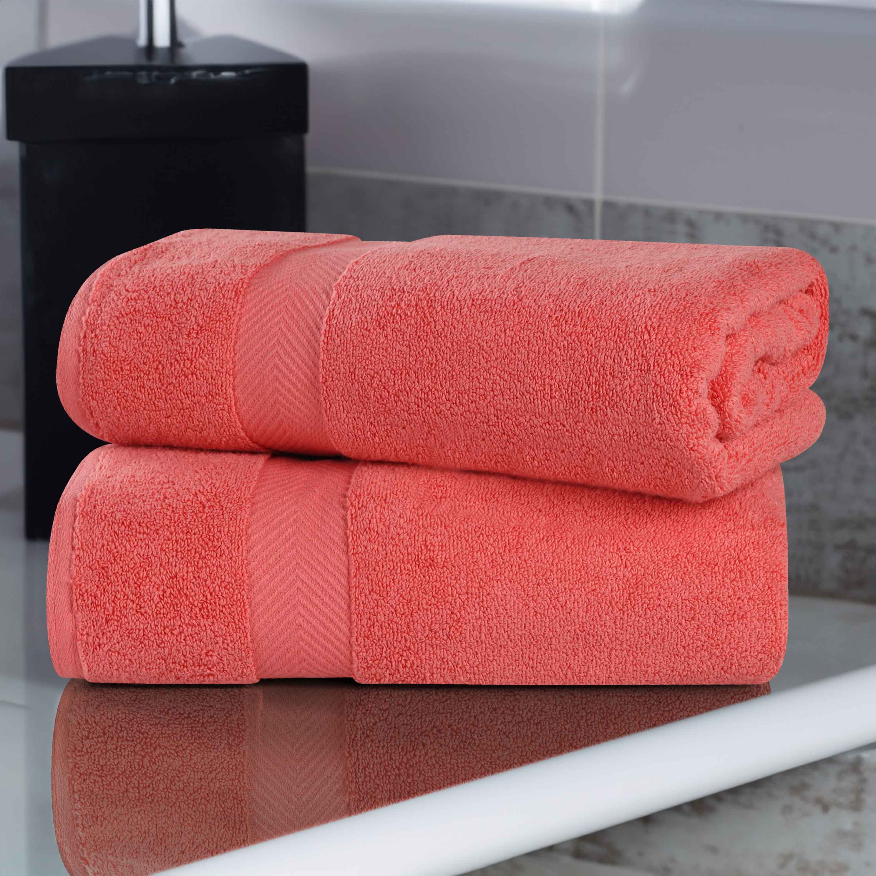 Cotton Zero Twist 2 Piece Bath Sheet Towel Set - Omnigoodsstore