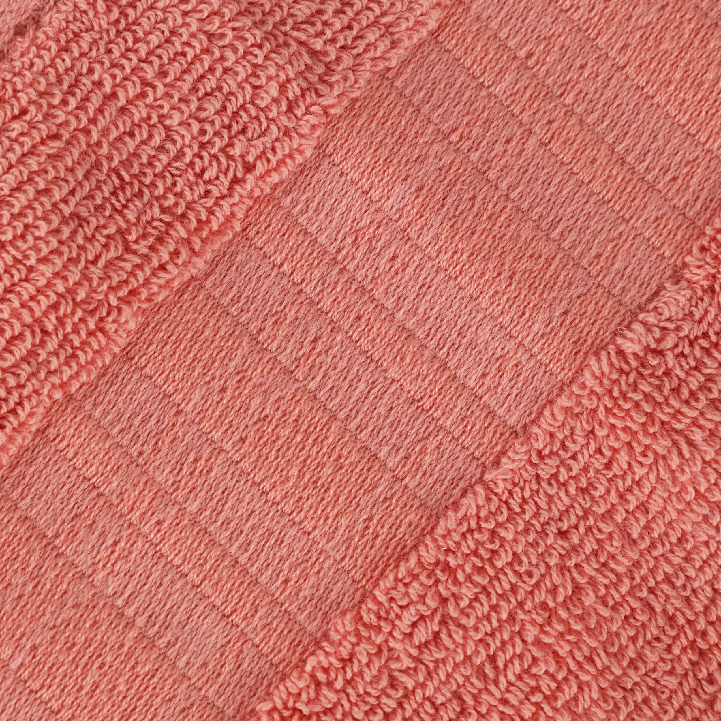 Larissa Cotton Geometric Embroidered Border Bath Towels, Set of 4 - Omnigoodsstore