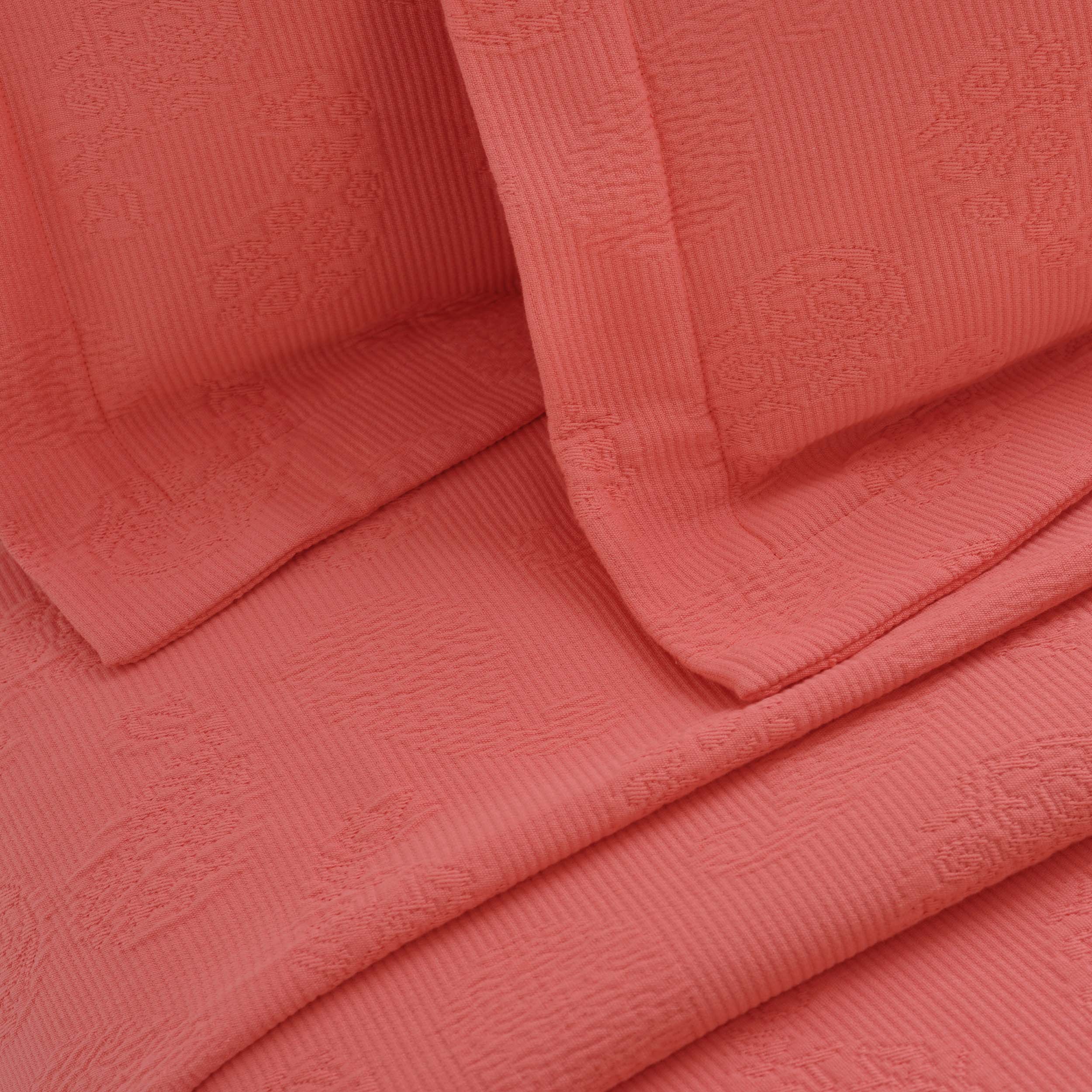 Jacquard Matelassé Paisley Floral Cotton Bedspread Set - Omnigoodsstore