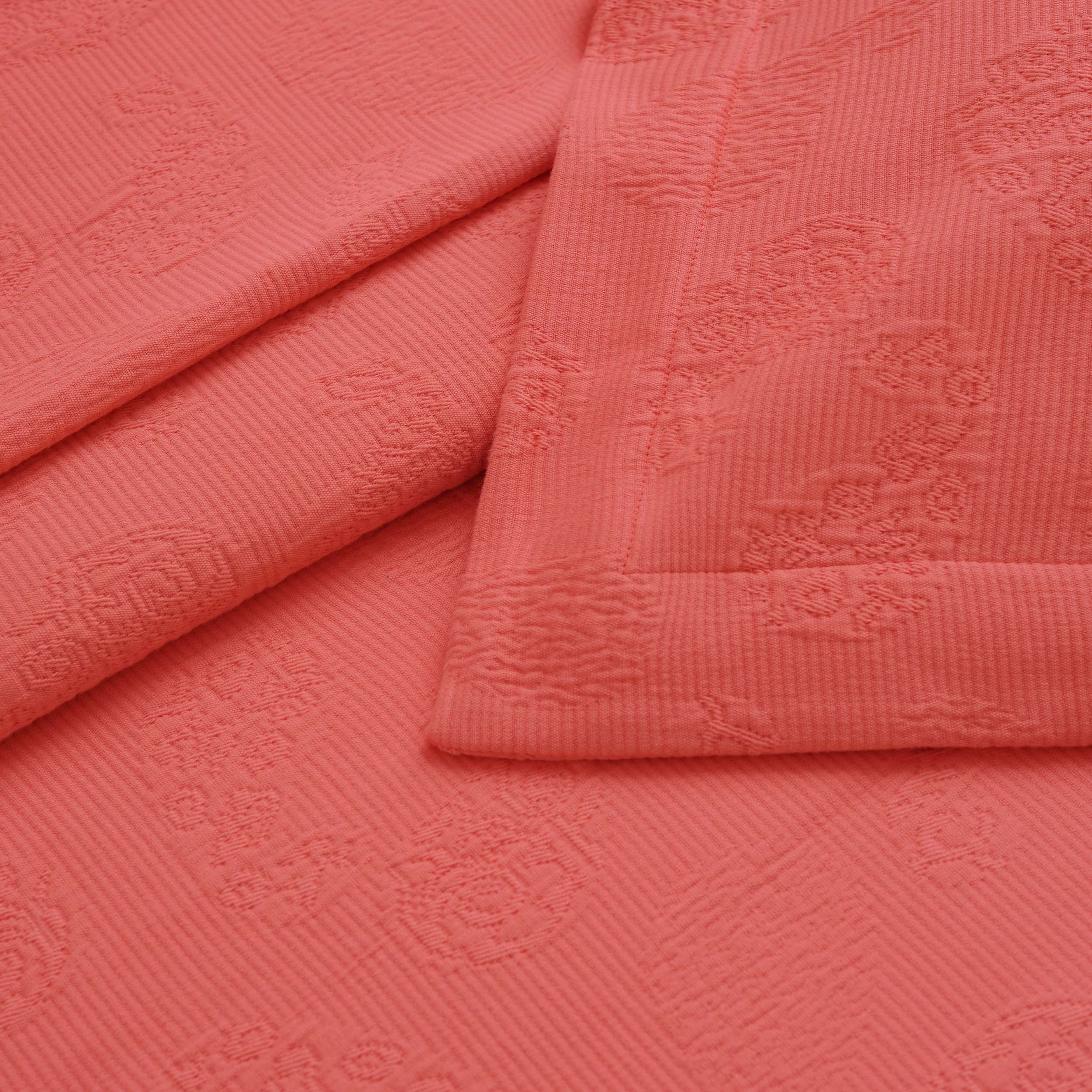 Jacquard Matelassé Paisley Floral Cotton Bedspread Set - Omnigoodsstore