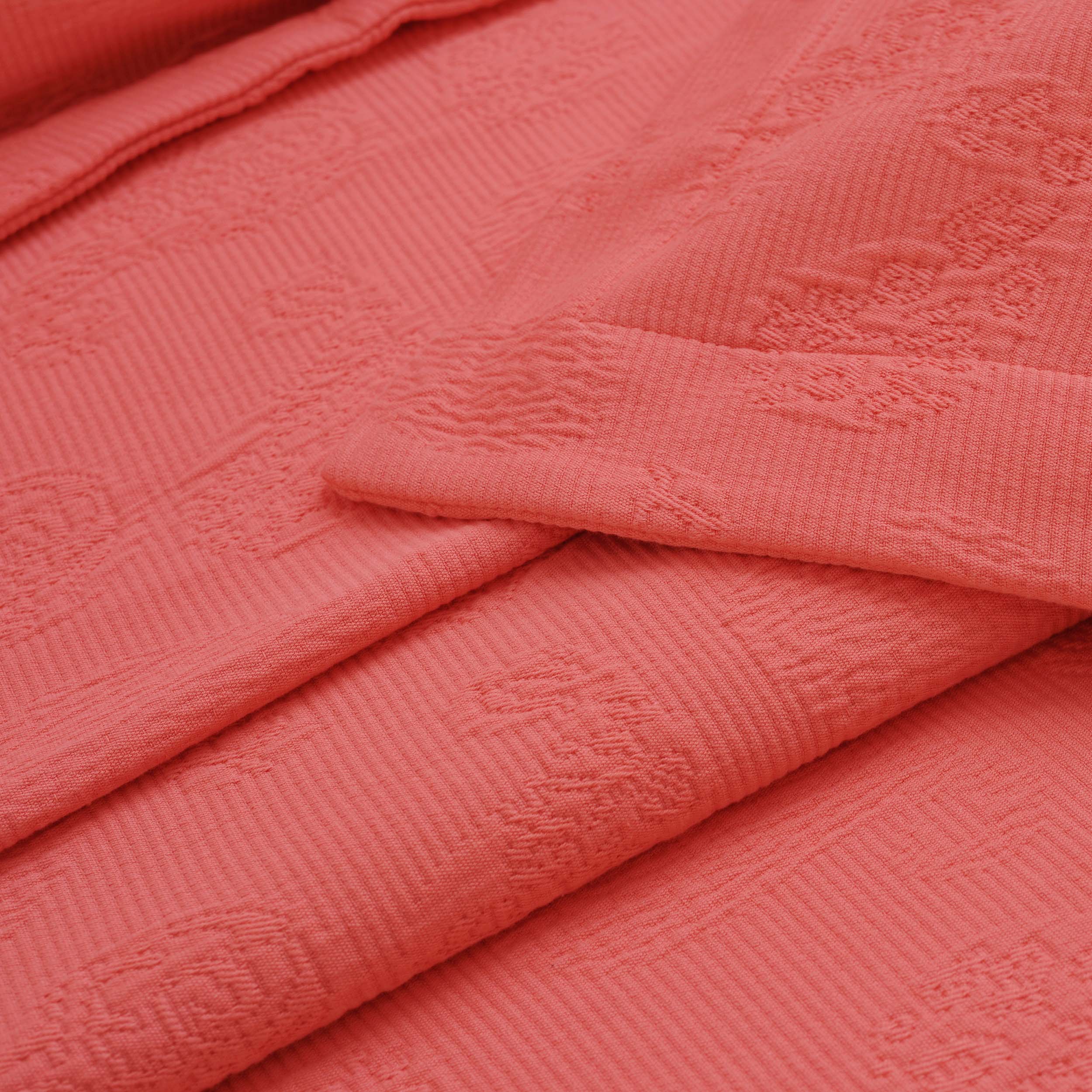 Jacquard Matelassé Paisley Floral Cotton Bedspread Set - Omnigoodsstore