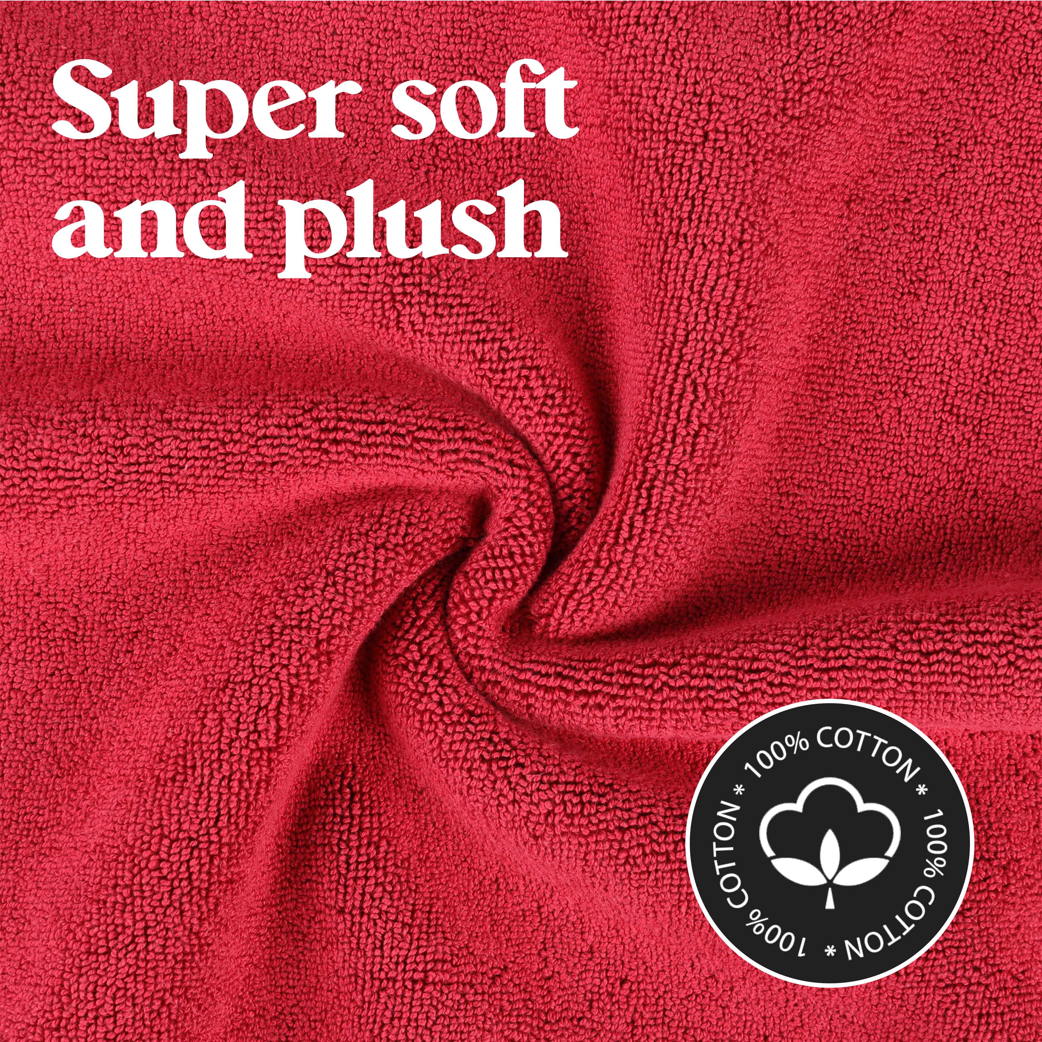 Leo Cotton Solid Modern Geometric Border Absorbent Bath Mat, Set of 2 - Omnigoodsstore