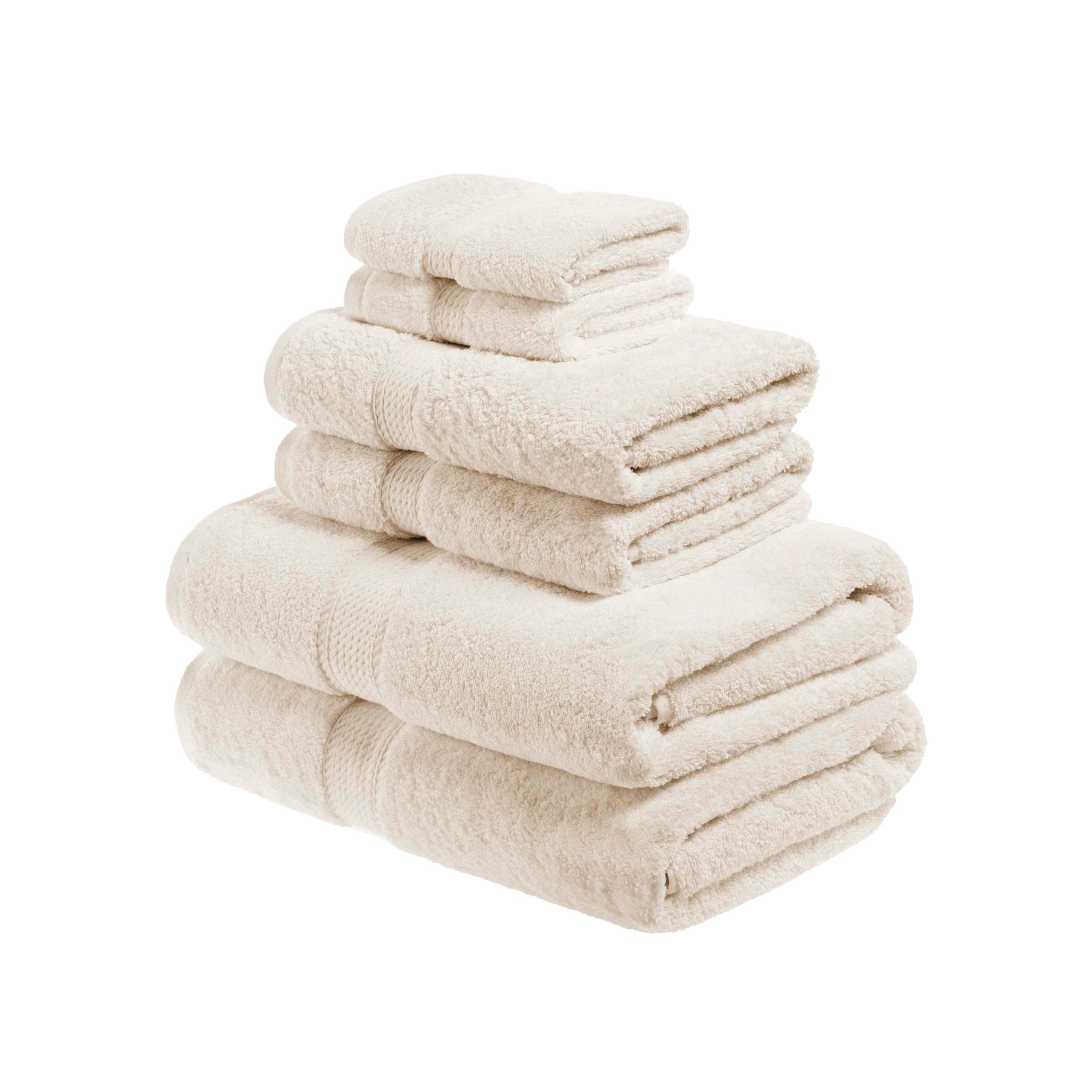 Egyptian Cotton Pile Plush Heavyweight Luxury Soft 6-Piece Towel Set - Omnigoodsstore