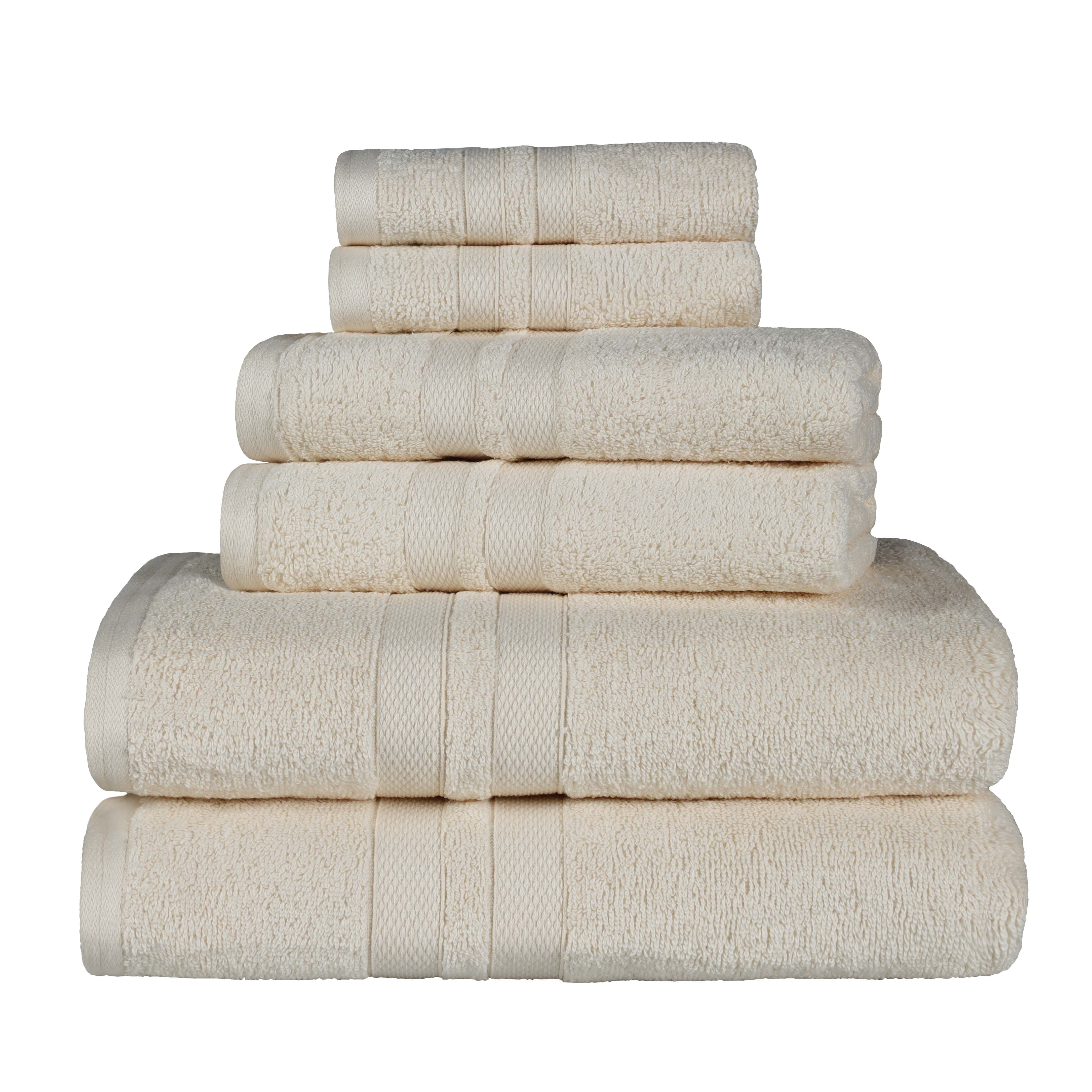 Cotton Ultra Soft 6 Piece Solid Towel Set - Omnigoodsstore