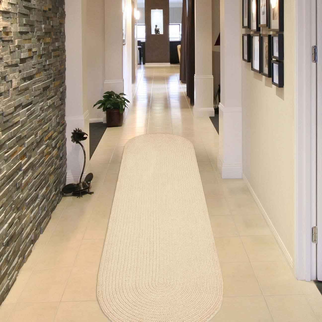 Classic Braided Area Rug Indoor Outdoor Rugs Oval - Omnigoodsstore