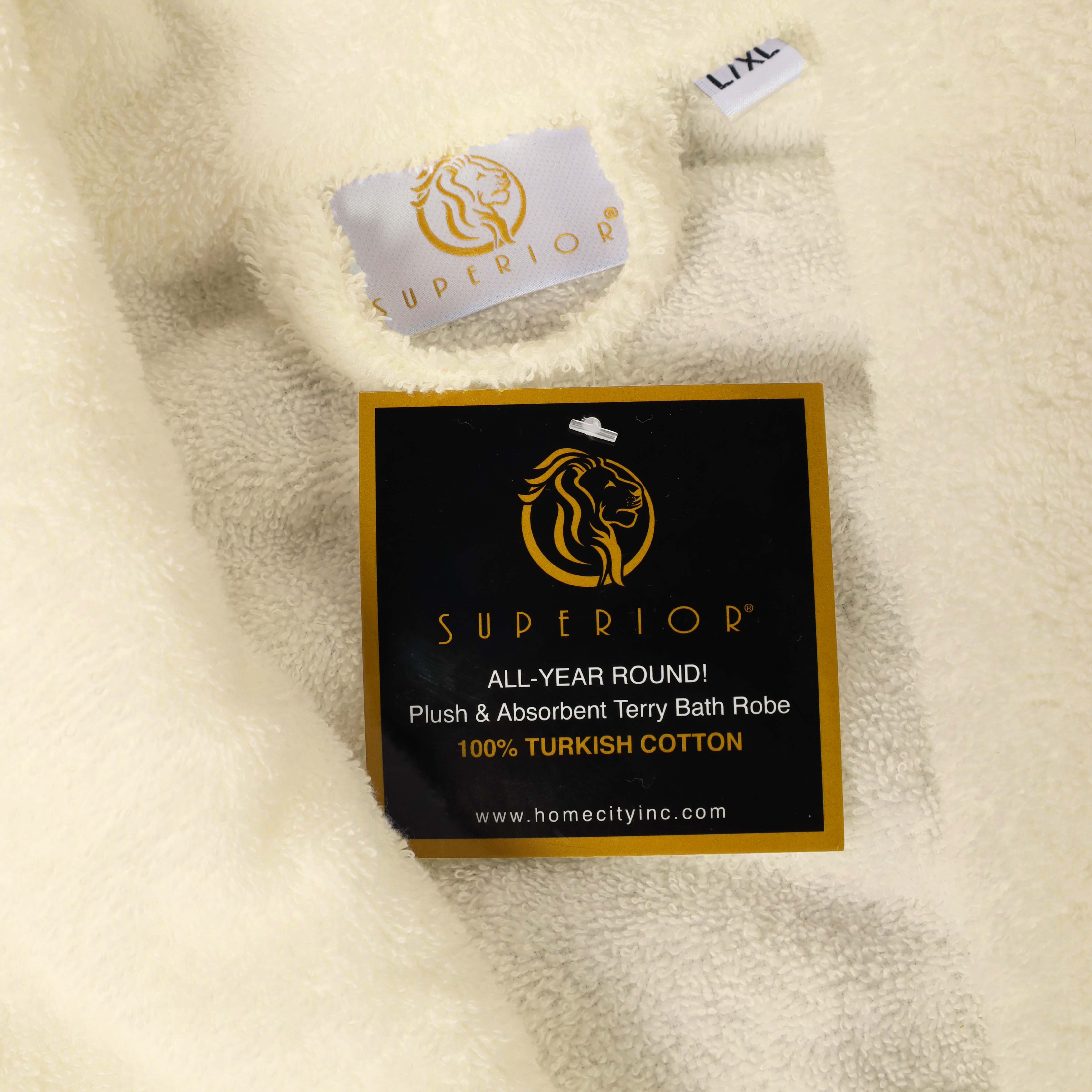 Classic Women's Bath Robe Turkish Cotton Bathrobe with Adjustable Belt - Omnigoodsstore