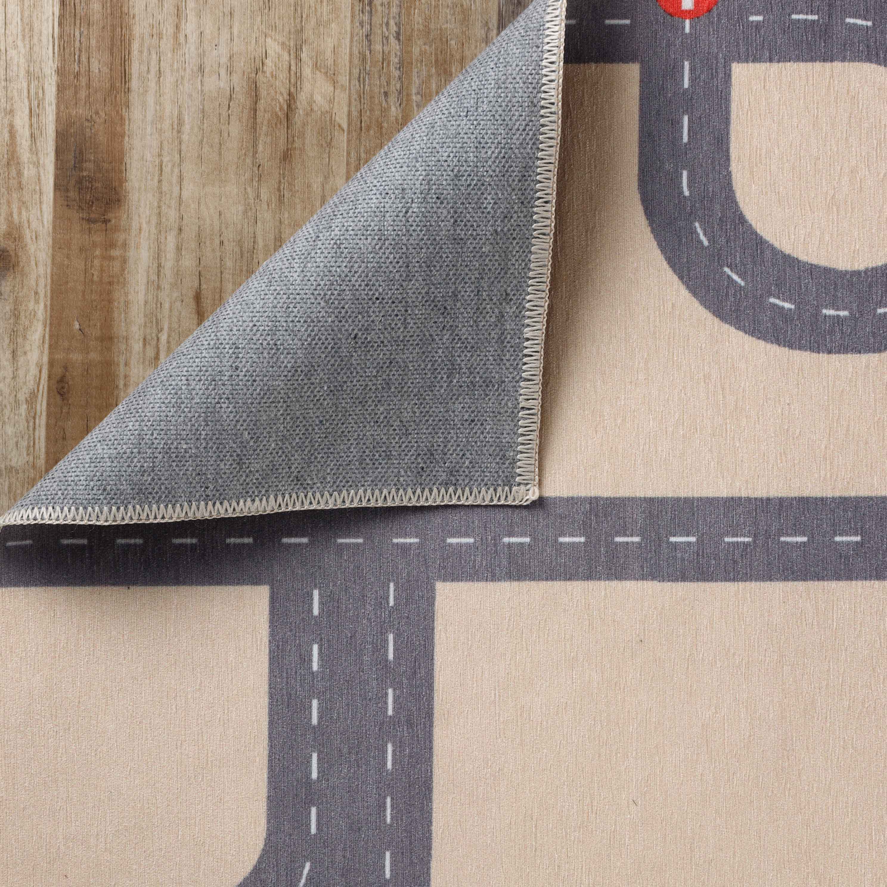 Country Road Non-Slip Kids Playroom Nursery Washable Indoor Area Rug - Omnigoodsstore