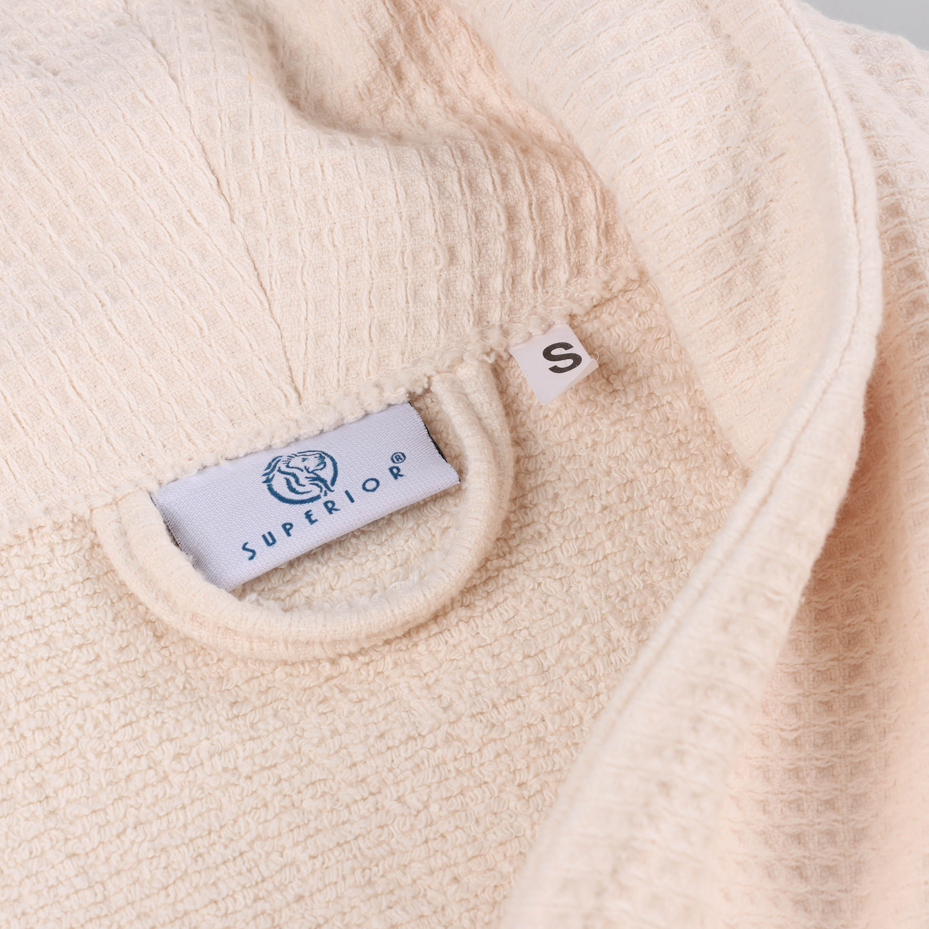 Waffle Weave Cotton Soft Lightweight Oversized Unisex Adult Bath Robe - Omnigoodsstore