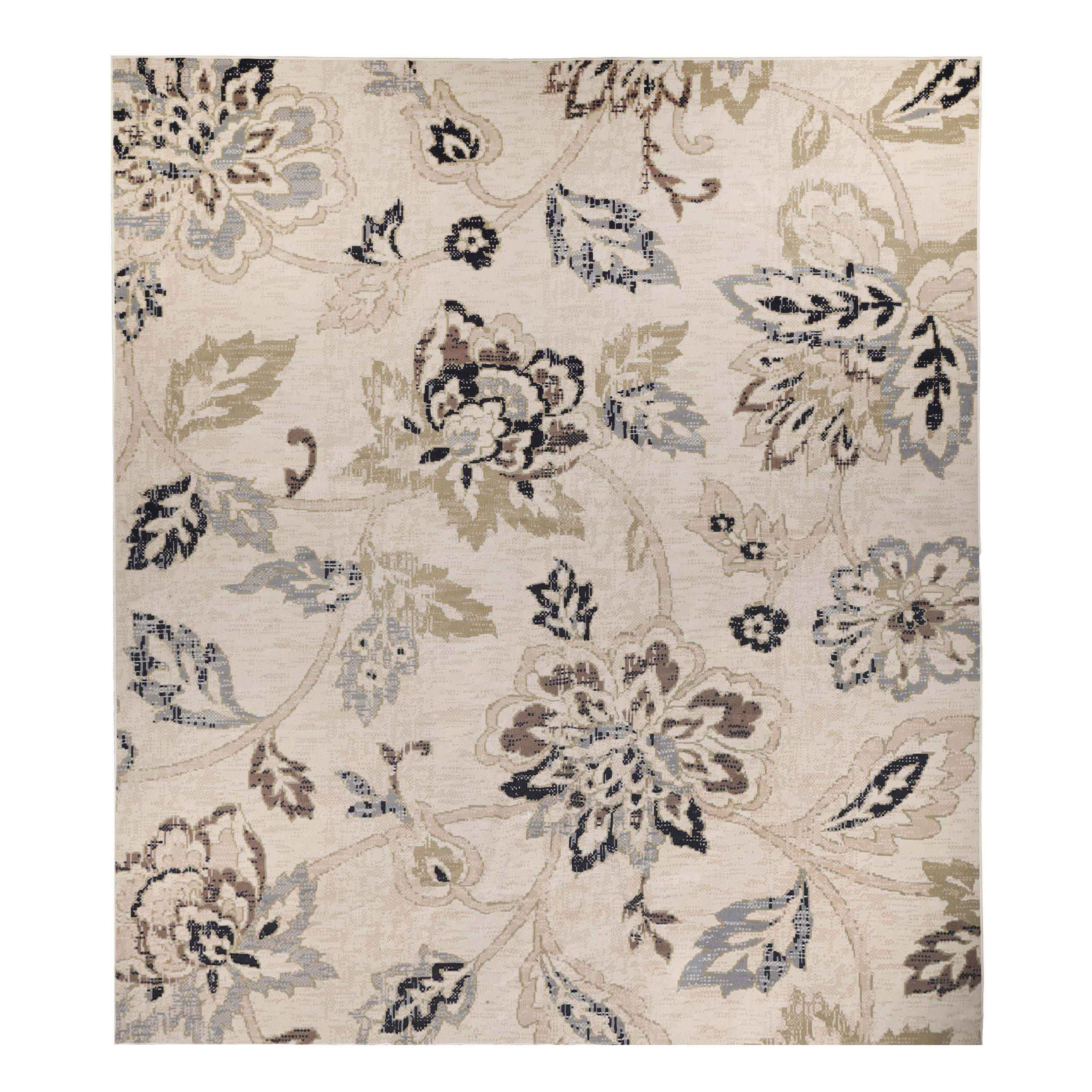 Jacobean Floral Modern Farmhouse Indoor Area Rugs or Runner Rug - Omnigoodsstore