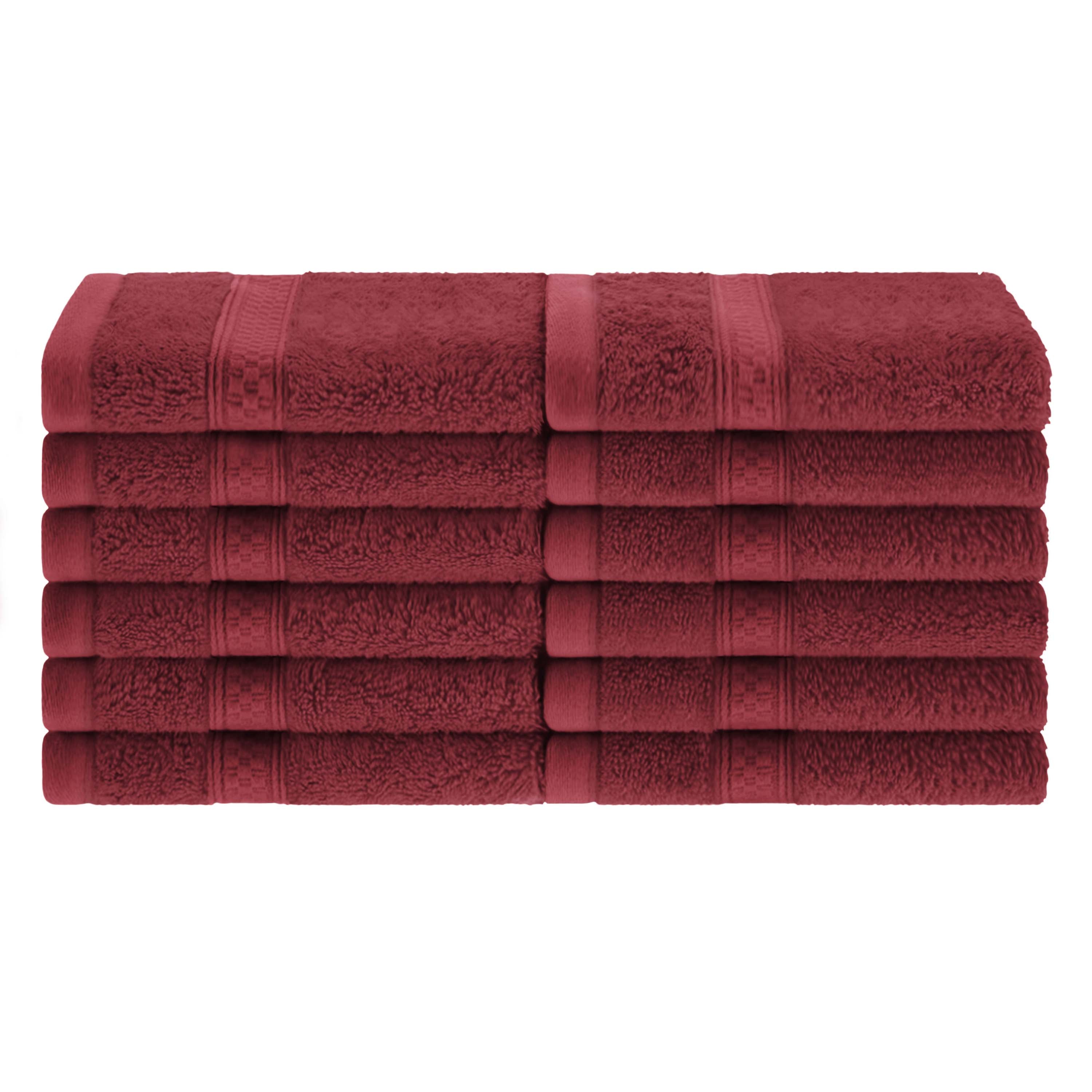 Rayon from Bamboo Blend Solid 12 Piece Face Towel Set - Omnigoodsstore