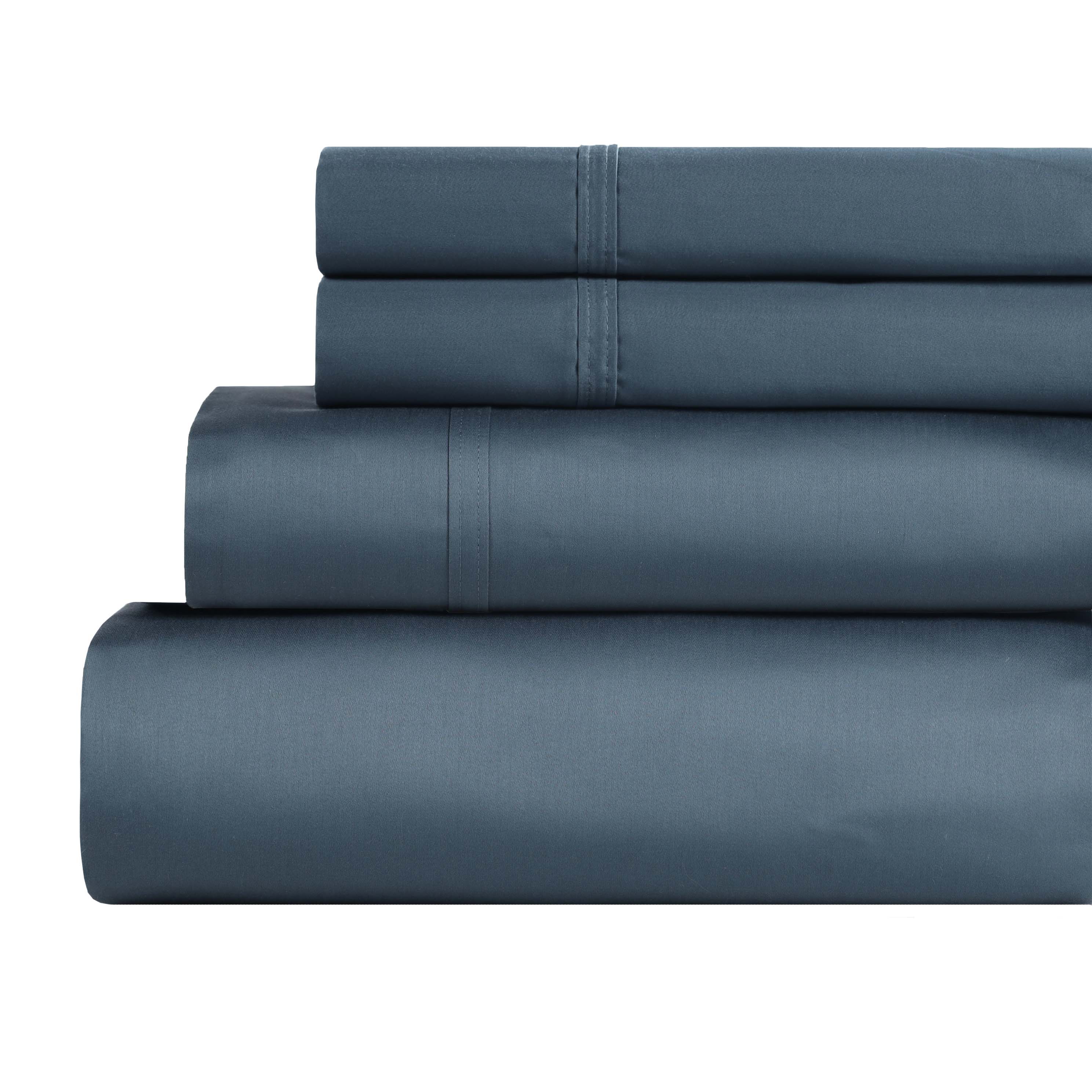 850 Thread Count Cotton Solid Bed Sheet Set - Omnigoodsstore