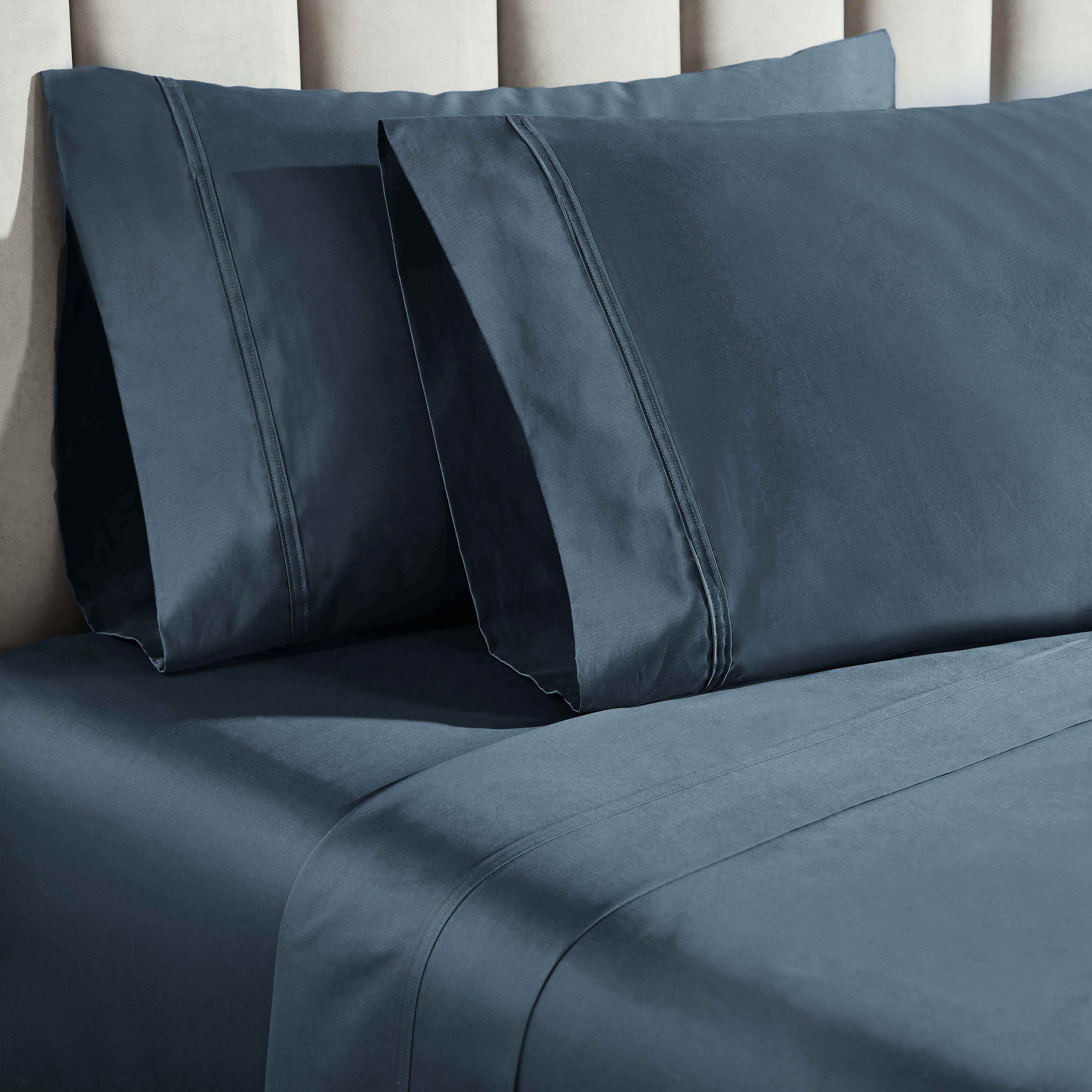 850 Thread Count Cotton Solid Bed Sheet Set - Omnigoodsstore