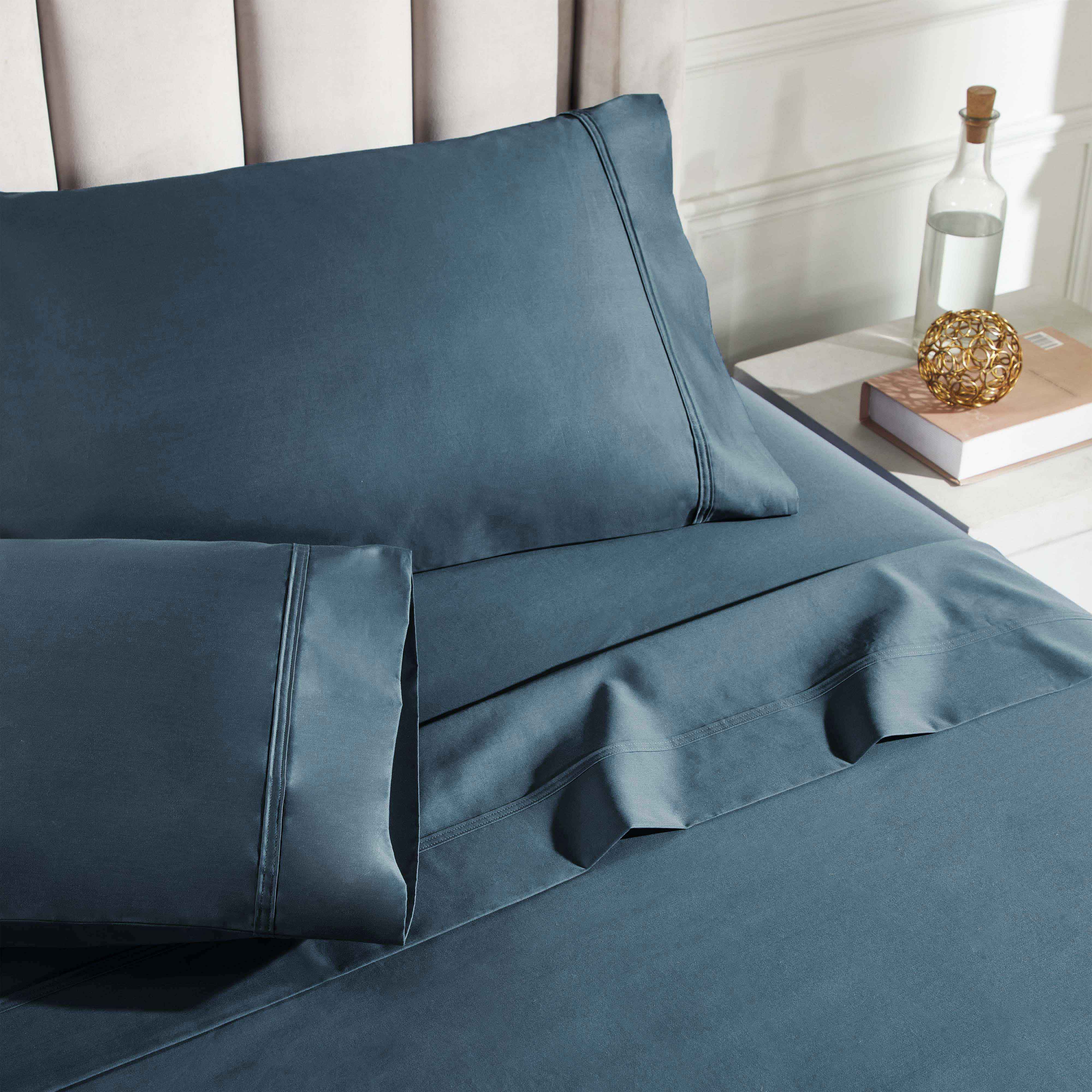 850 Thread Count Cotton Solid Bed Sheet Set - Omnigoodsstore
