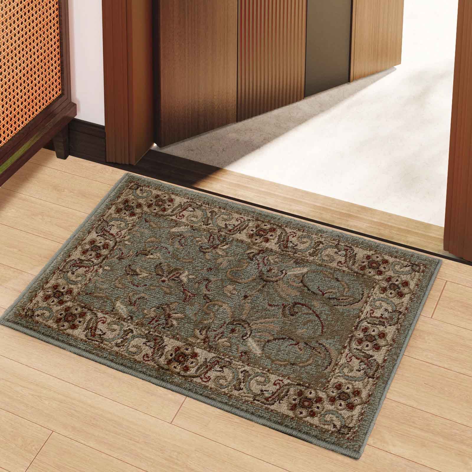 Heritage Traditional Floral Scroll Indoor Area Rug Or Runner Rug - Omnigoodsstore