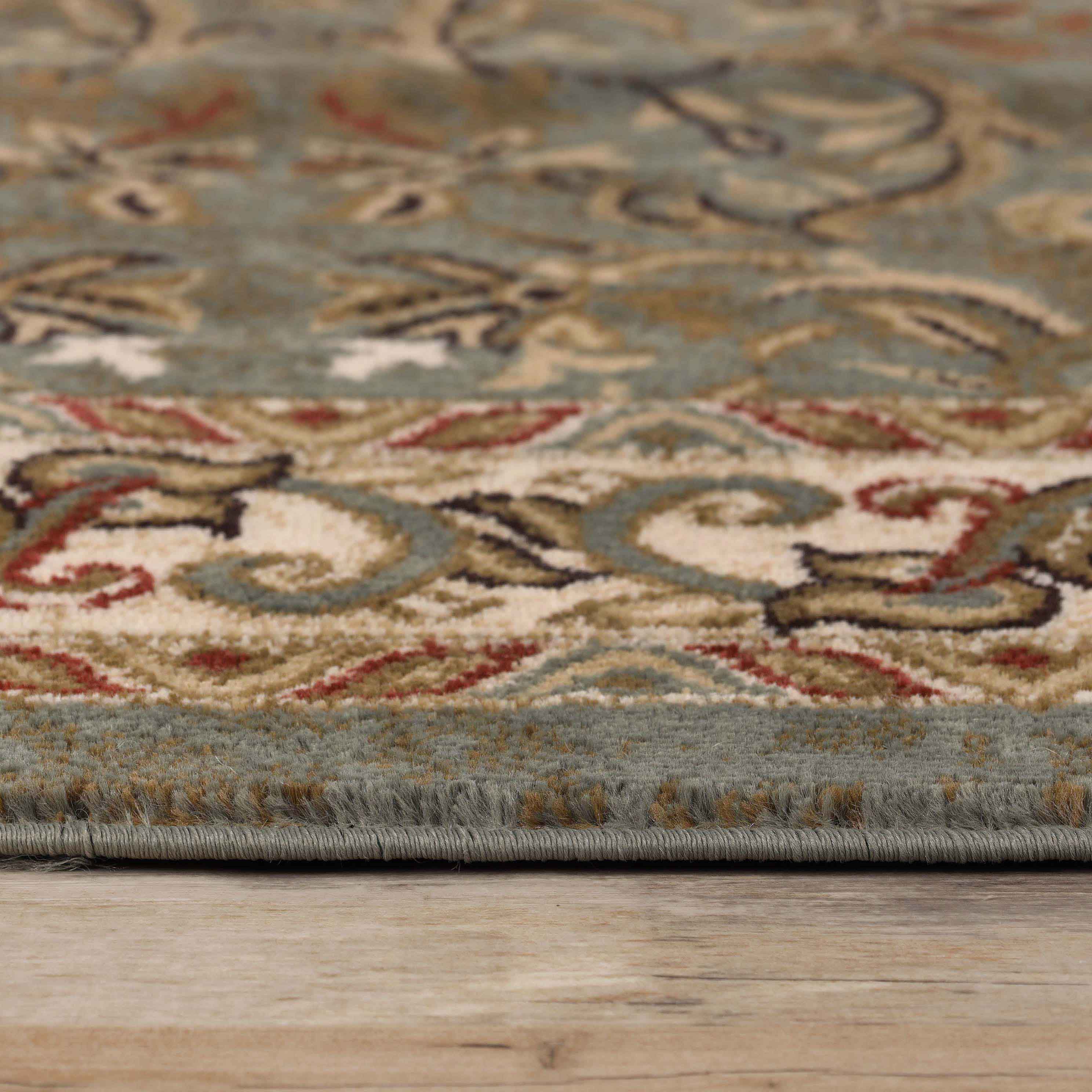 Heritage Traditional Floral Scroll Indoor Area Rug Or Runner Rug - Omnigoodsstore