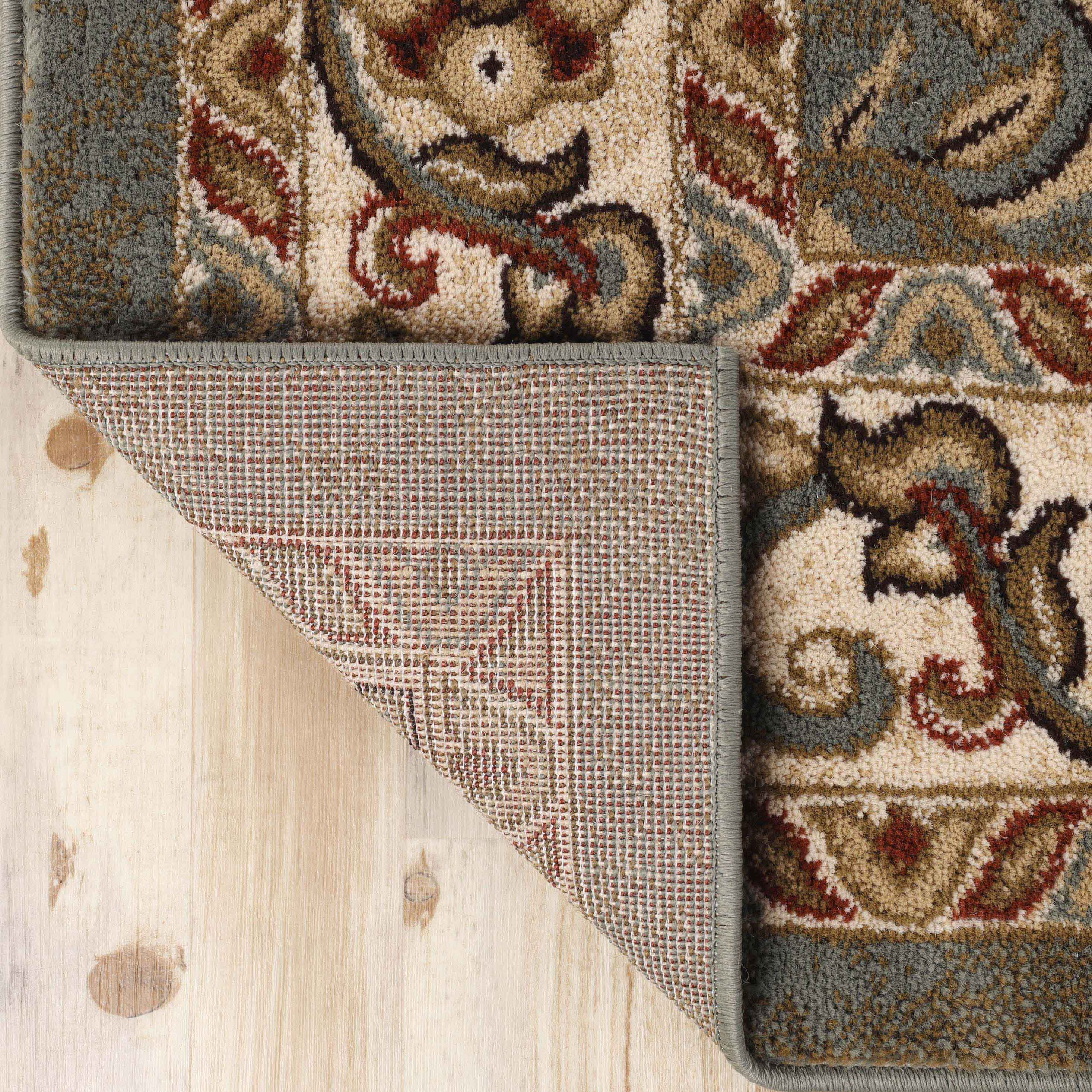 Heritage Traditional Floral Scroll Indoor Area Rug Or Runner Rug - Omnigoodsstore