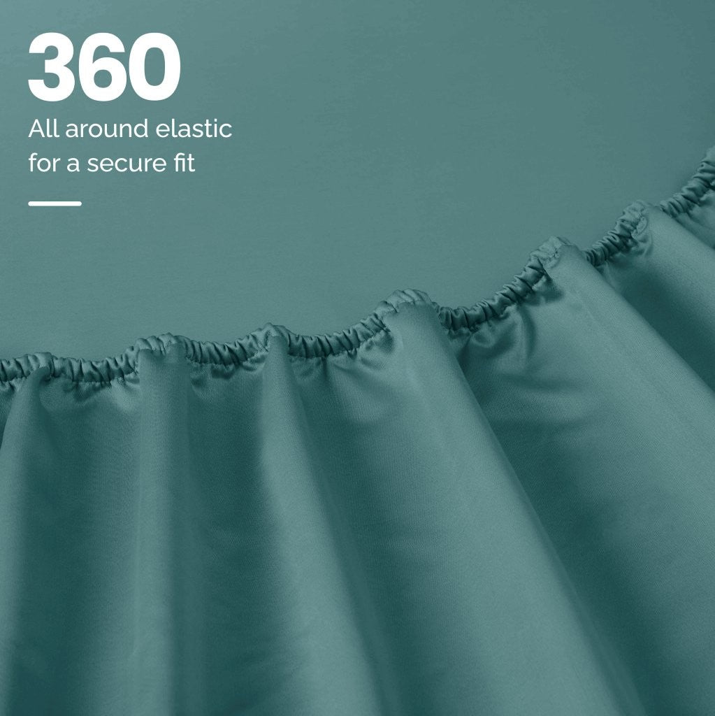 1000 Thread Count Egyptian Cotton Bed Sheet Set Olympic Queen - Omnigoodsstore