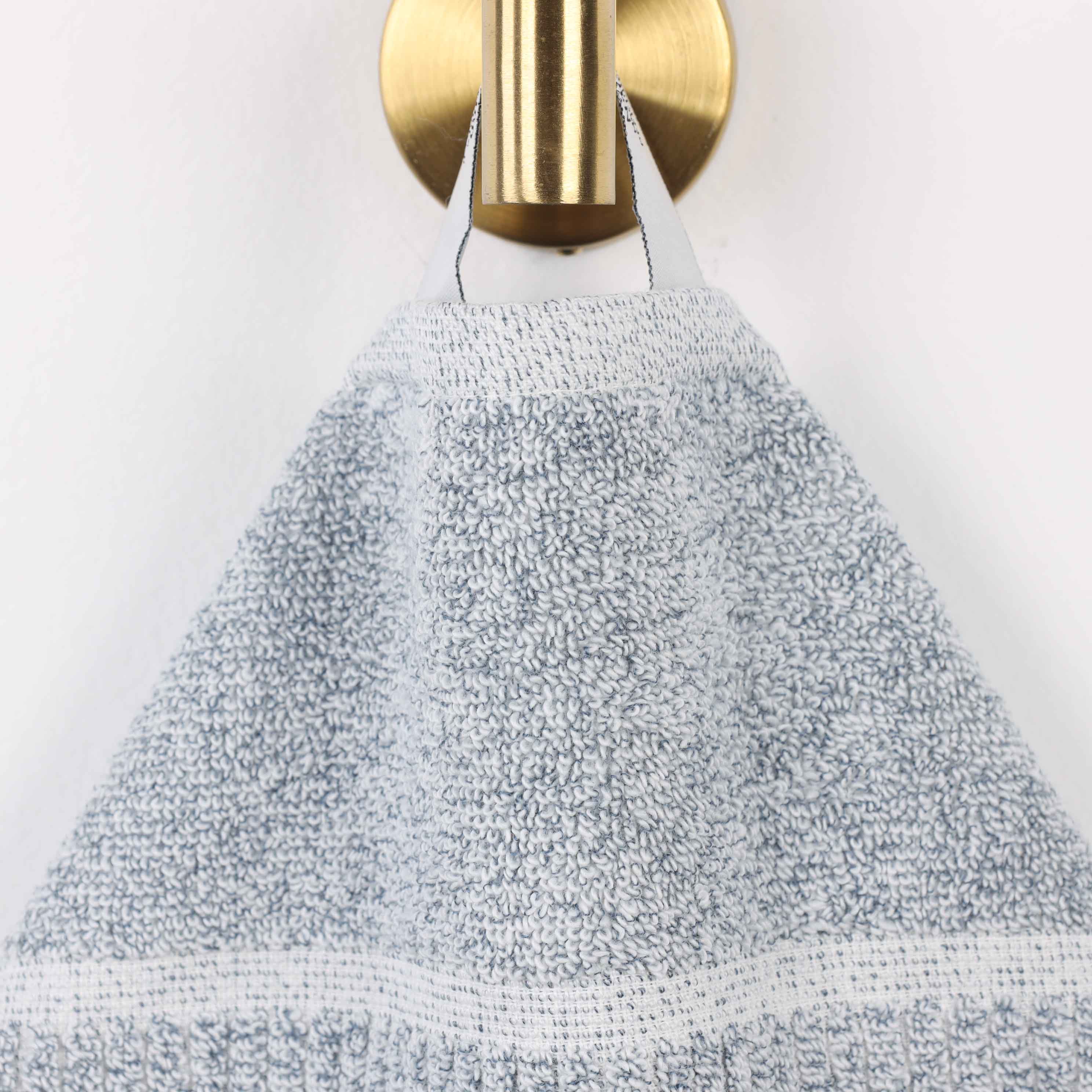 Naples Cotton Blend Checkered and Ribbed Face Towels, Set of 12 - Omnigoodsstore