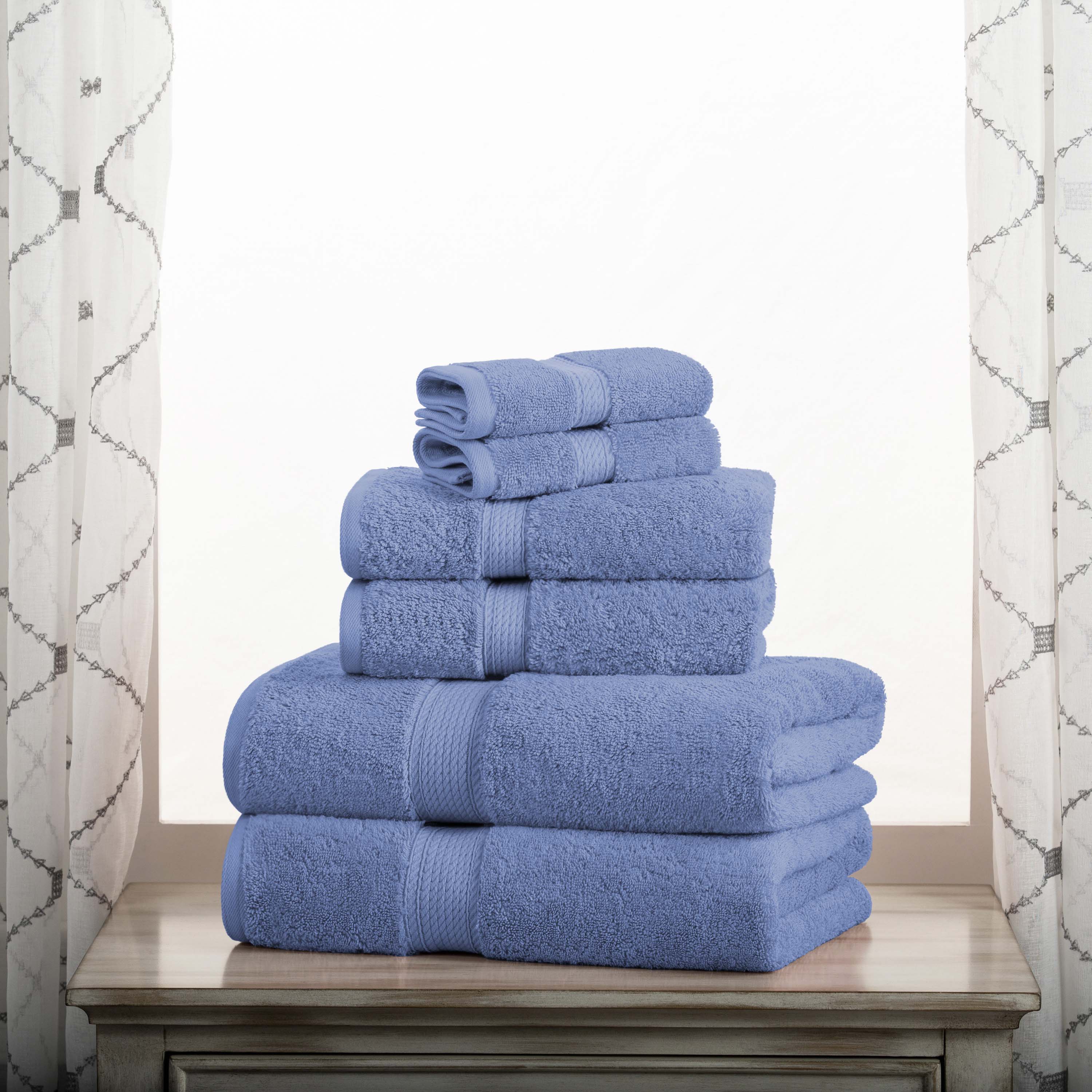 Egyptian Cotton Pile Plush Heavyweight Luxury Soft 6-Piece Towel Set - Omnigoodsstore