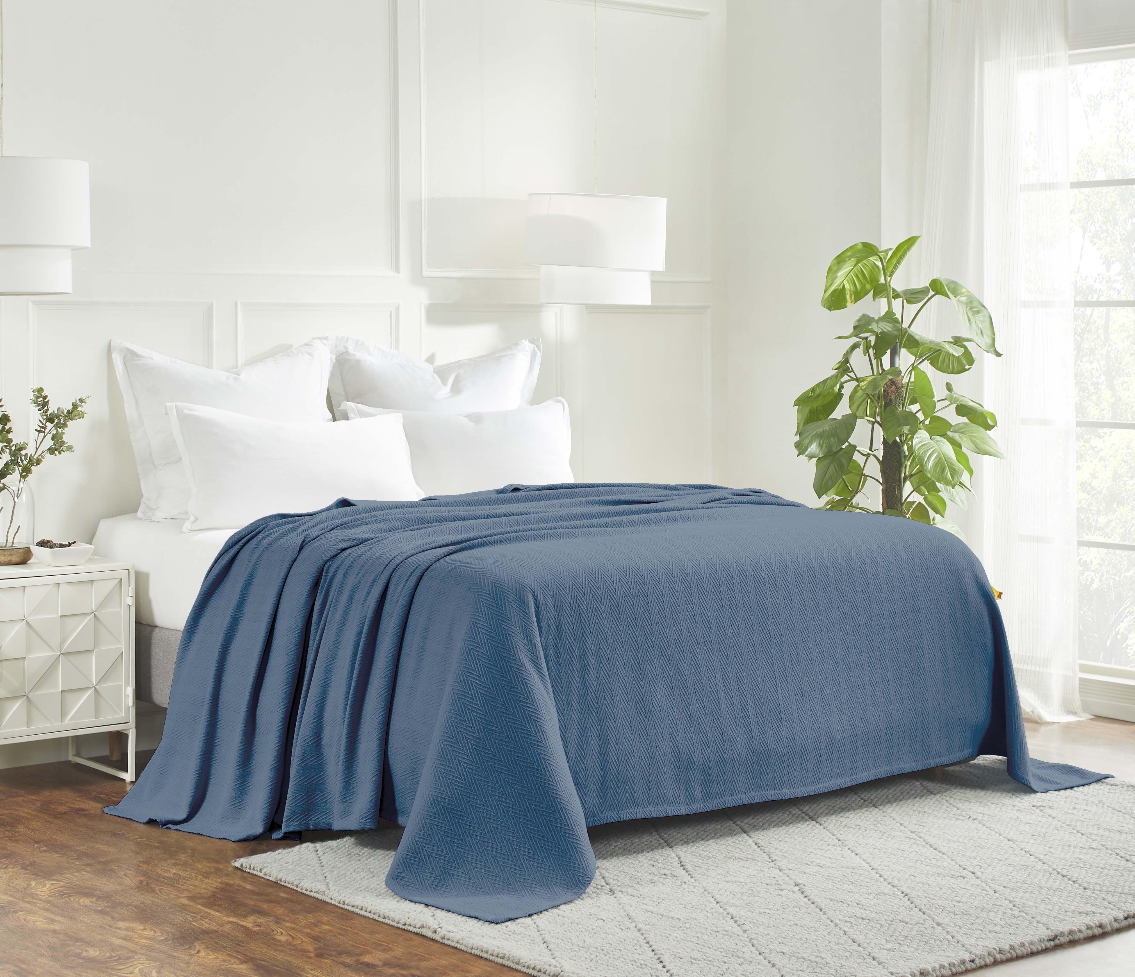 All-Season Chevron Cotton Bed Blanket & Sofa Throw - Omnigoodsstore