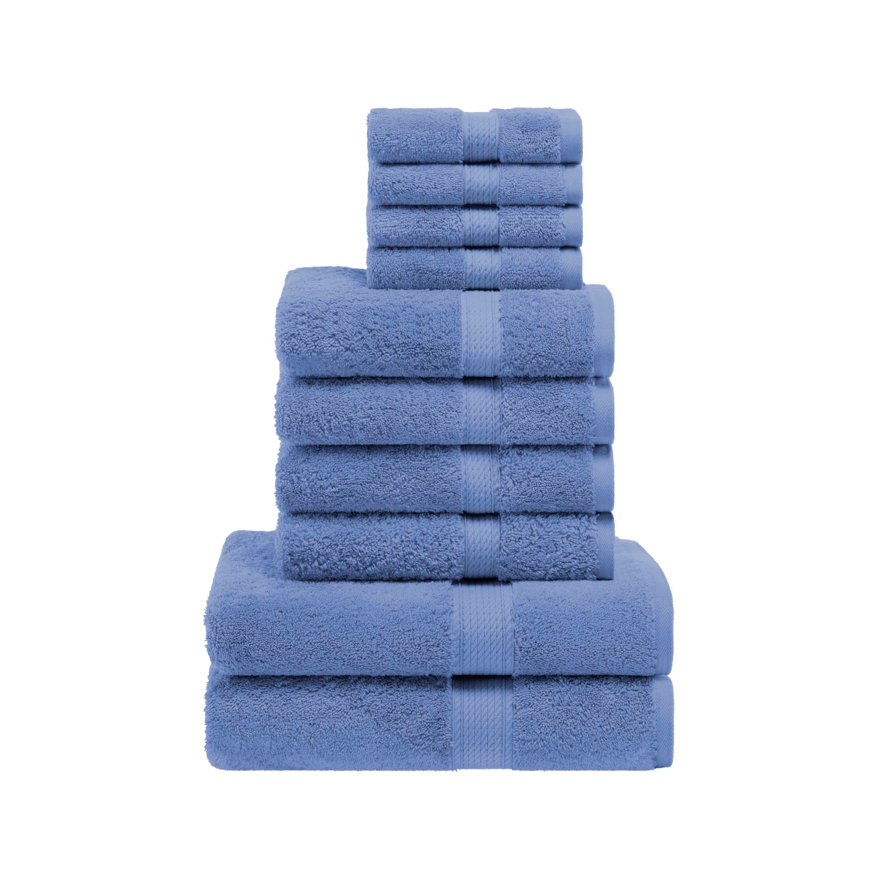 Egyptian Cotton Plush Heavyweight Absorbent Luxury 10 Piece Towel Set - Omnigoodsstore