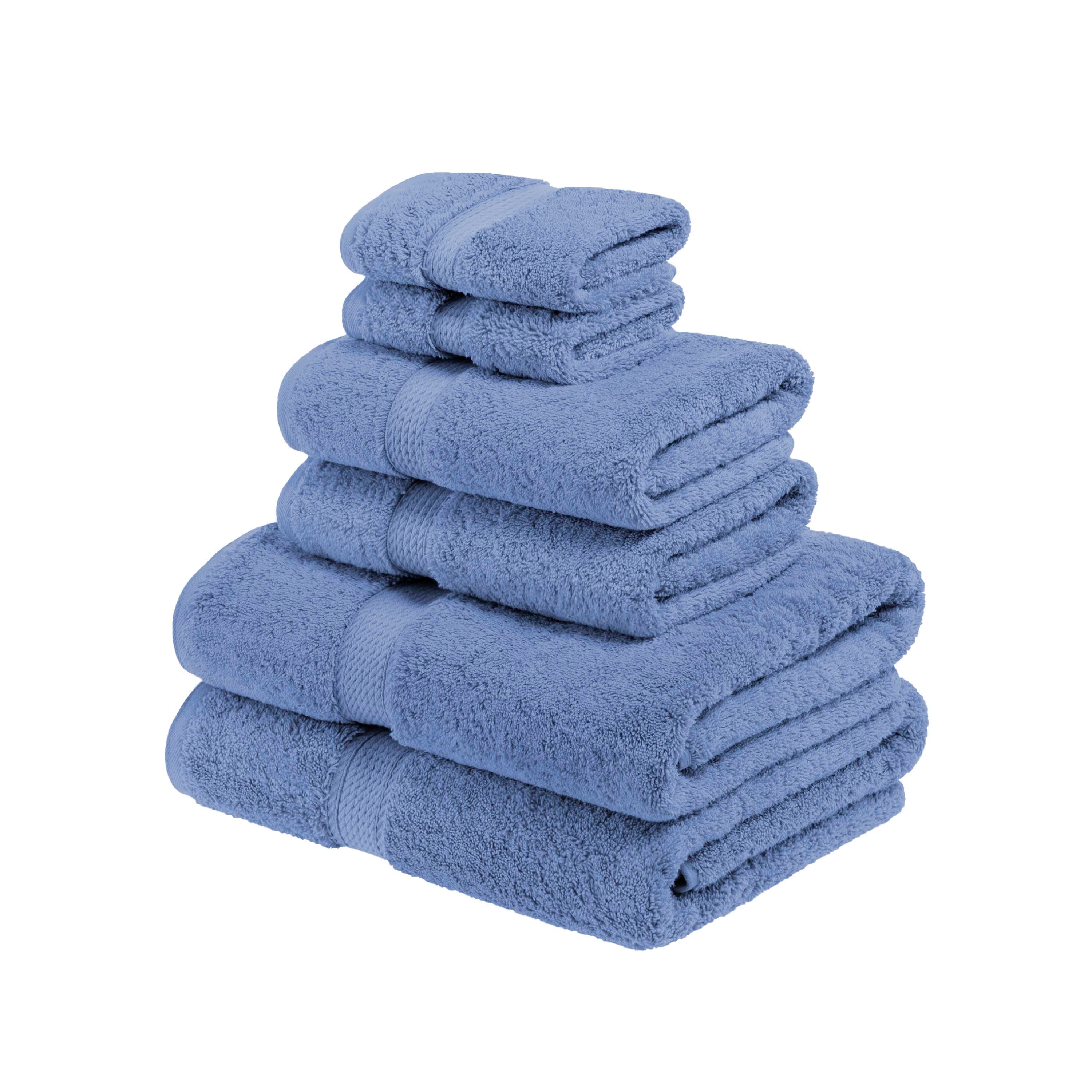 Egyptian Cotton Pile Plush Heavyweight Luxury Soft 6-Piece Towel Set - Omnigoodsstore