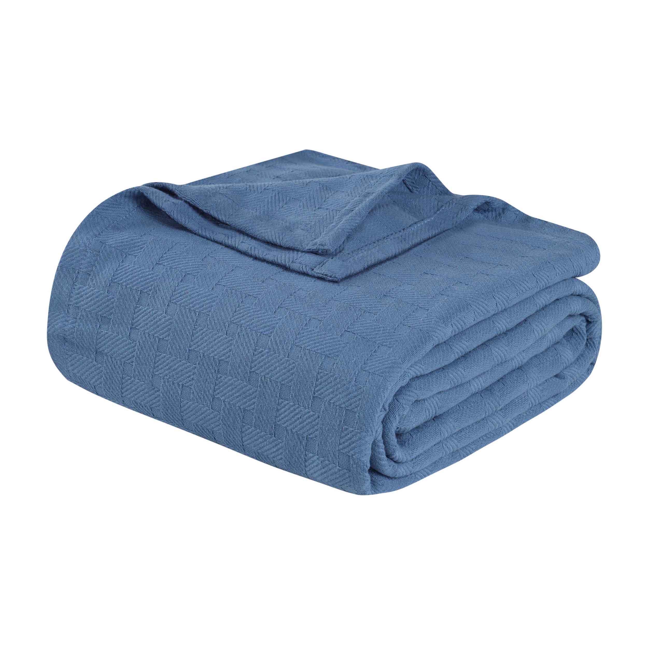 Basketweave All Season Cotton Bed Blanket & Sofa Throw - Omnigoodsstore