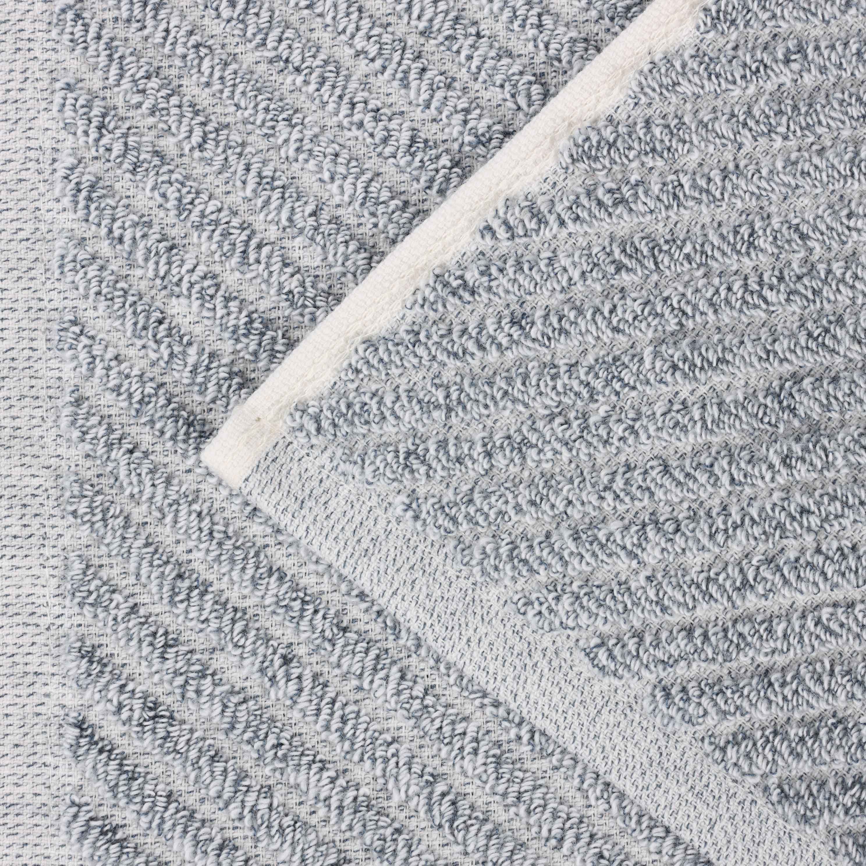 Amelia Cotton Blend Diagonal Stripes Hand Towels, Set of 6 - Omnigoodsstore