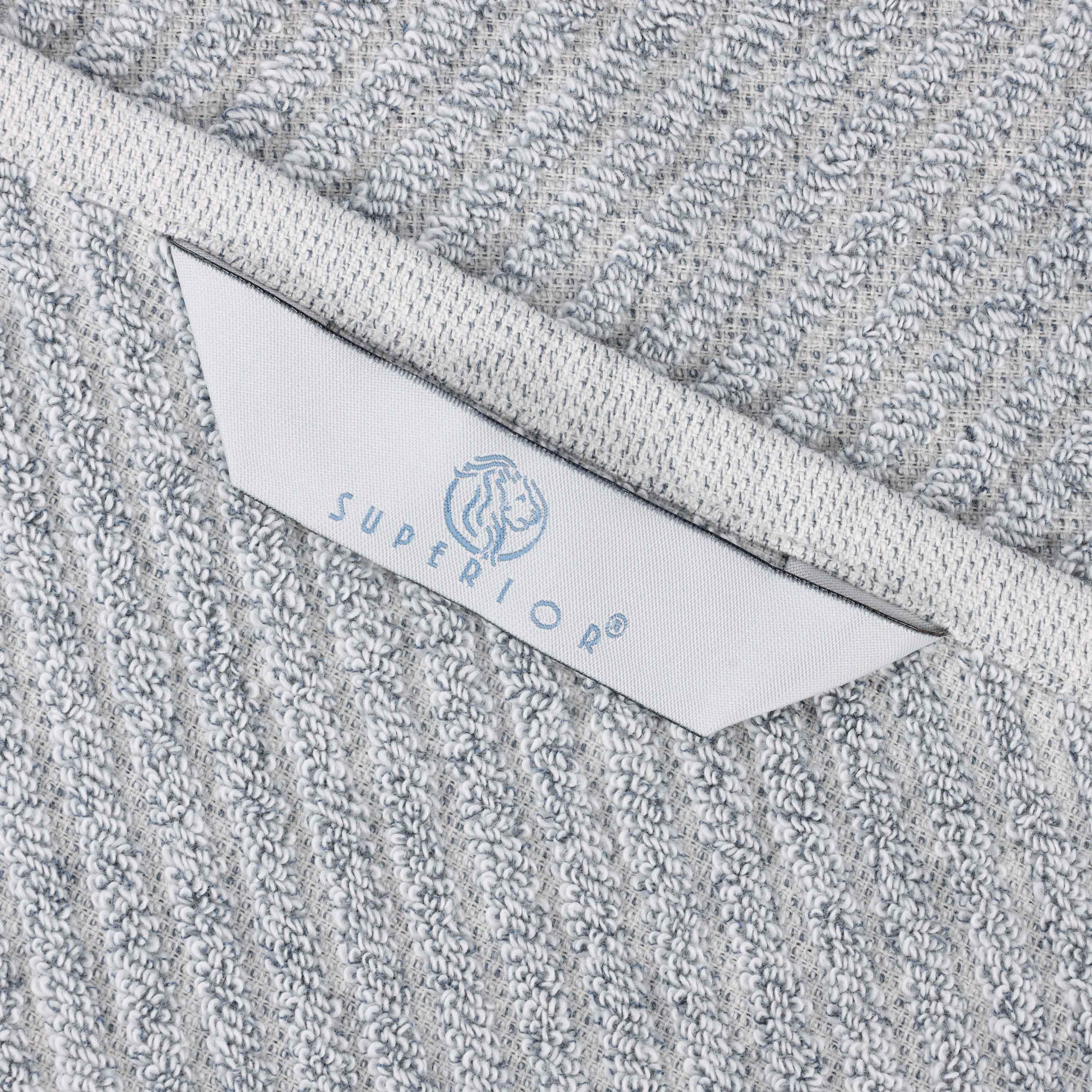 Amelia Cotton Blend Diagonal Stripes Face Towels, Set of 12 - Omnigoodsstore