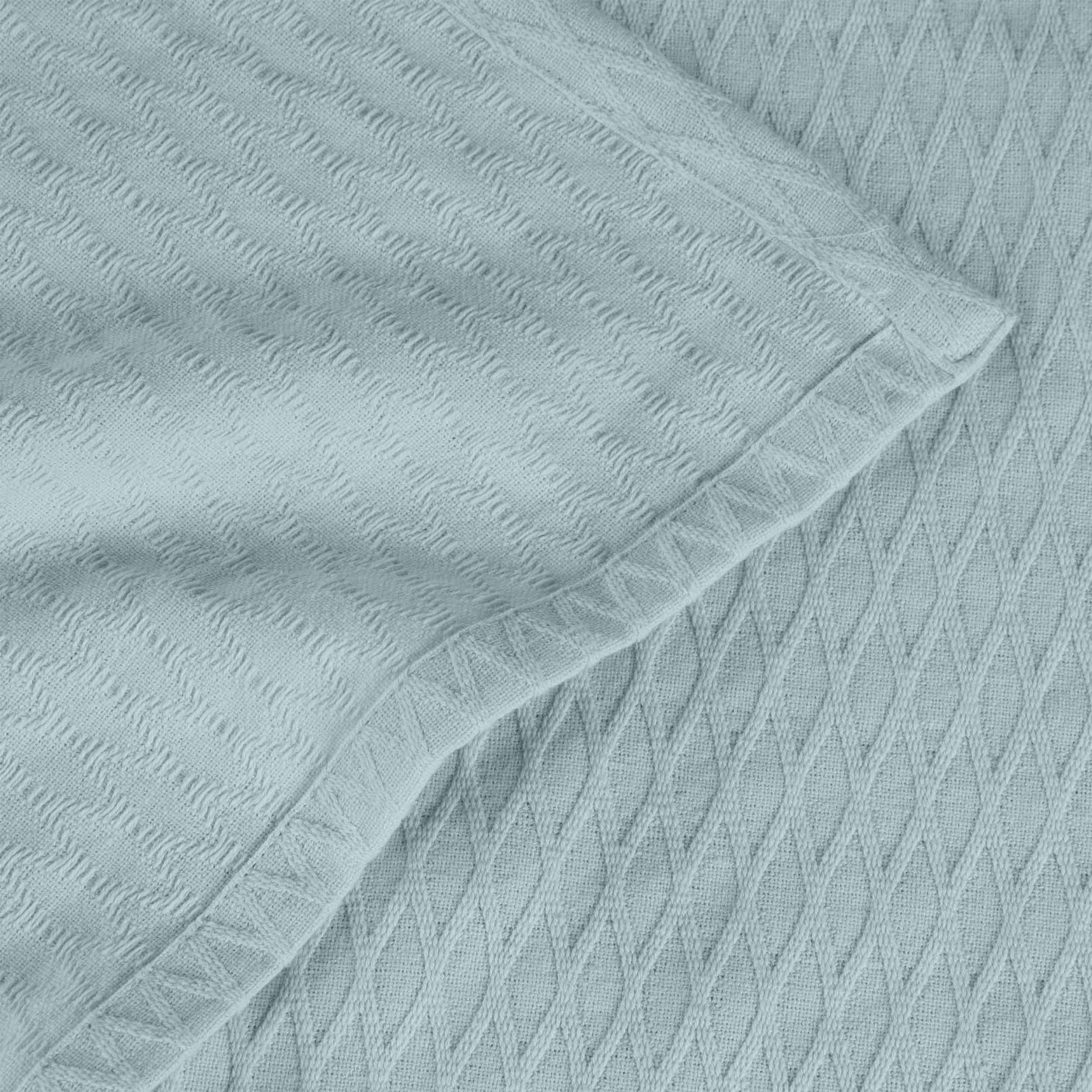 Cotton All Season Diamond Bed Blanket & Sofa Throw - Omnigoodsstore