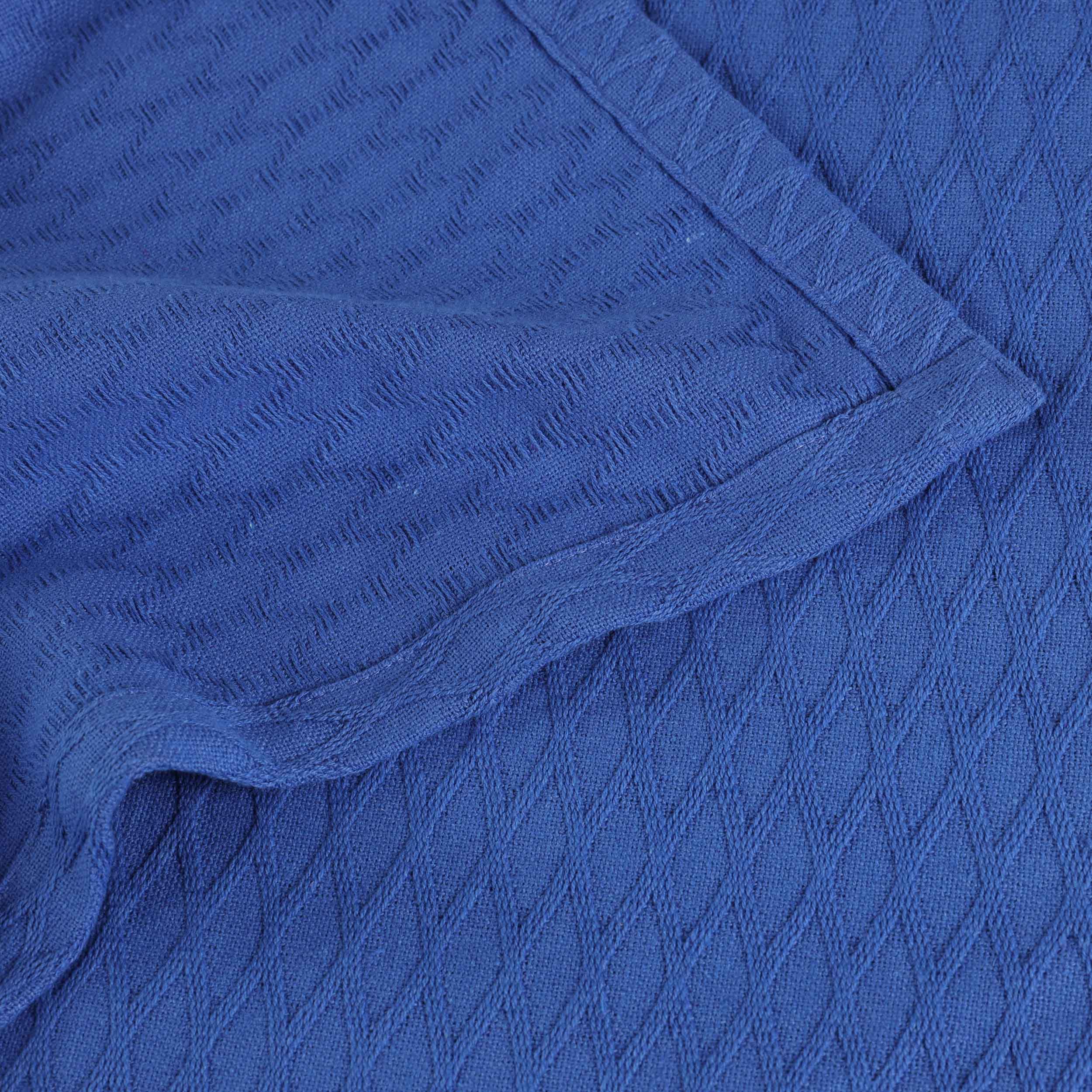Cotton All Season Diamond Bed Blanket & Sofa Throw - Omnigoodsstore